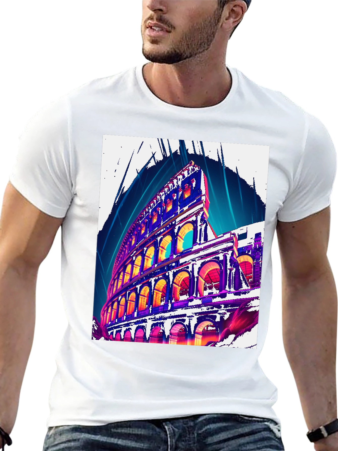 Colosseum Graphic Tee - Rome Landmark T-Shirt