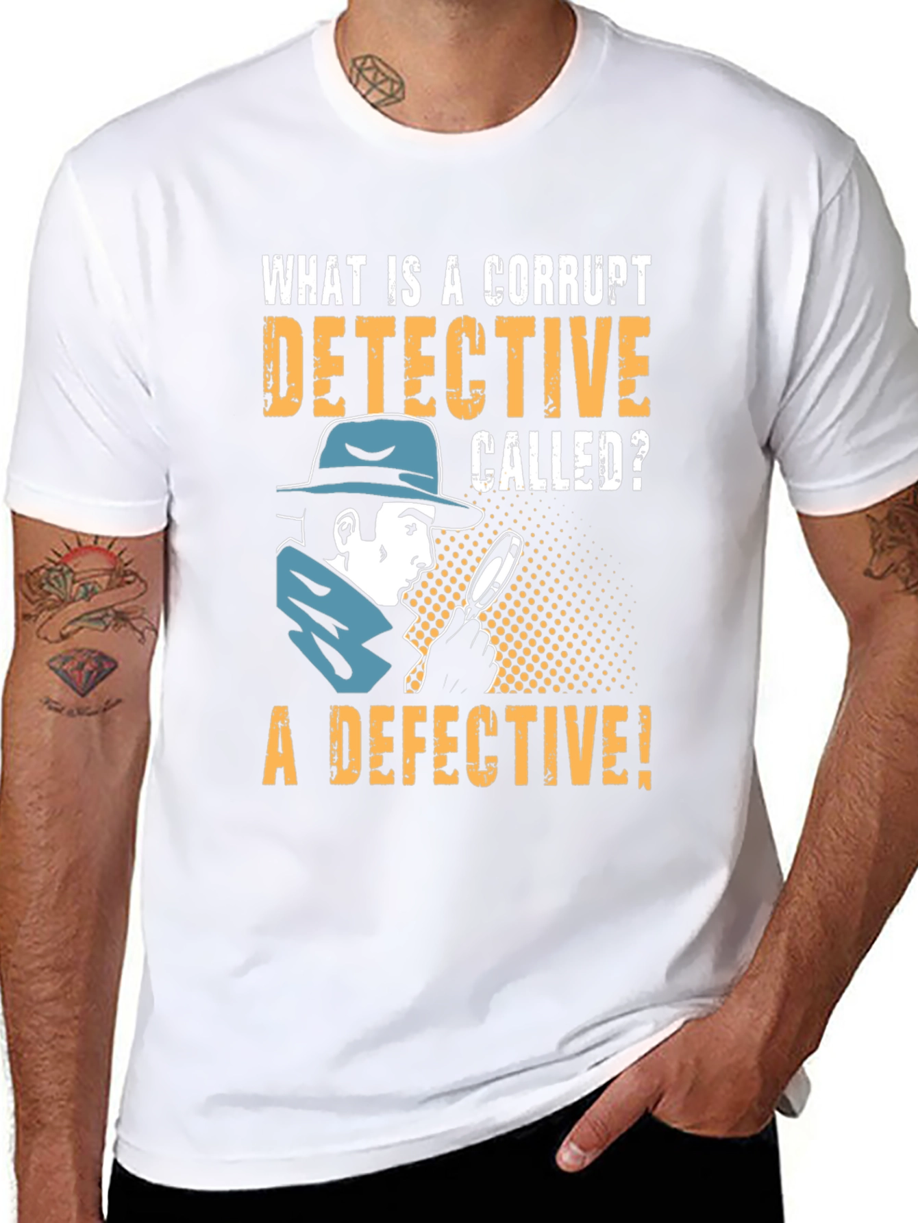 Corrupt Detective T-Shirt: Funny Detective Pun