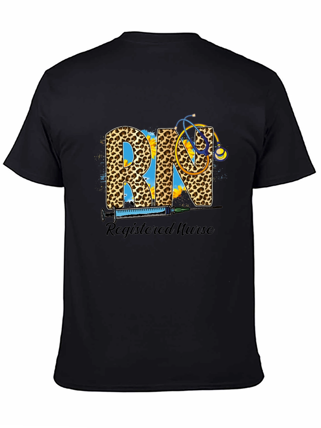Registered Nurse RN Leopard Print T-Shirt