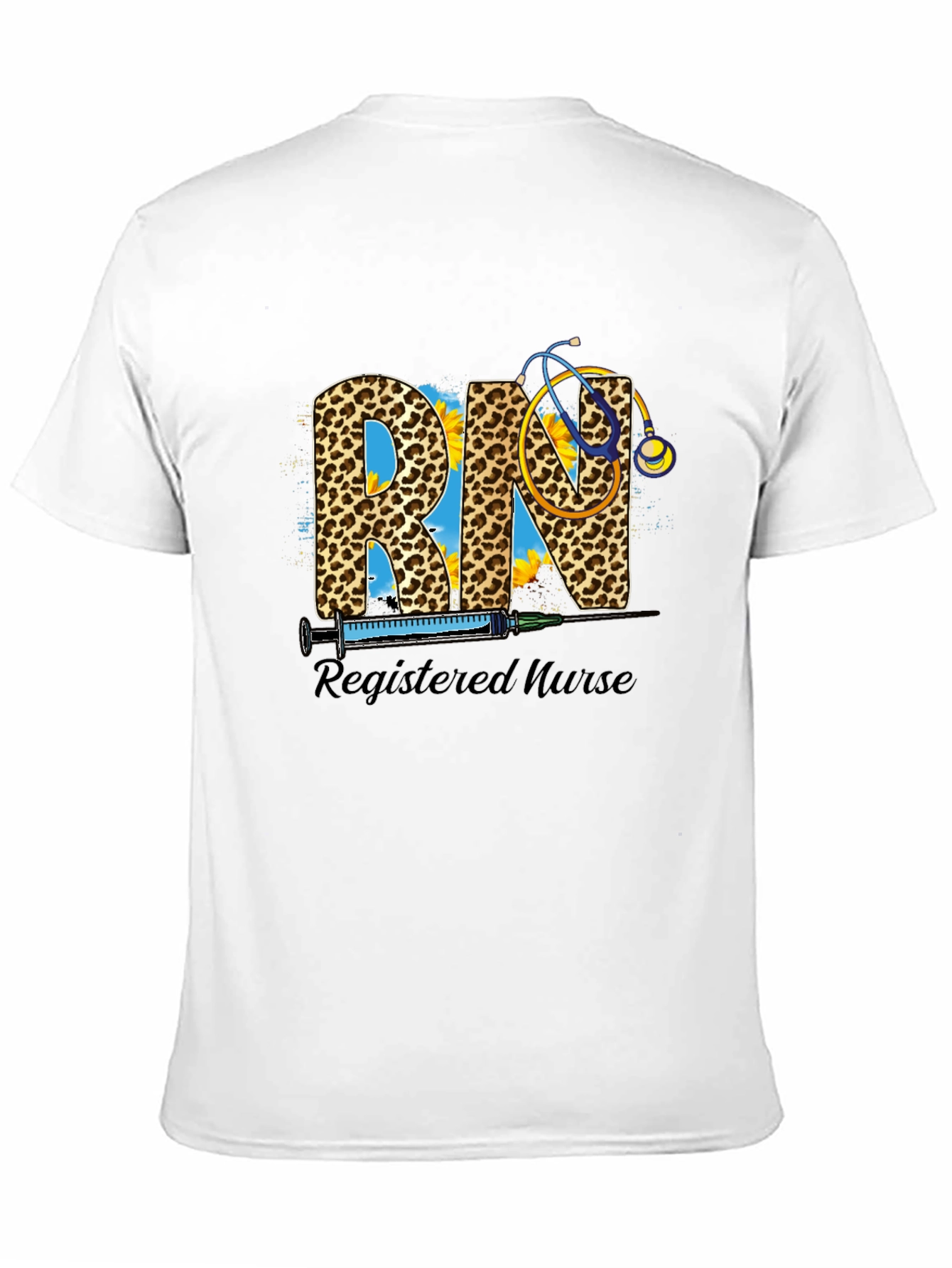 Registered Nurse RN Leopard Print T-Shirt