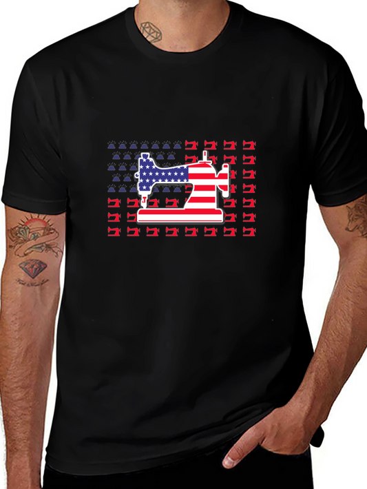 Patriotic Sewing Machine T-Shirt