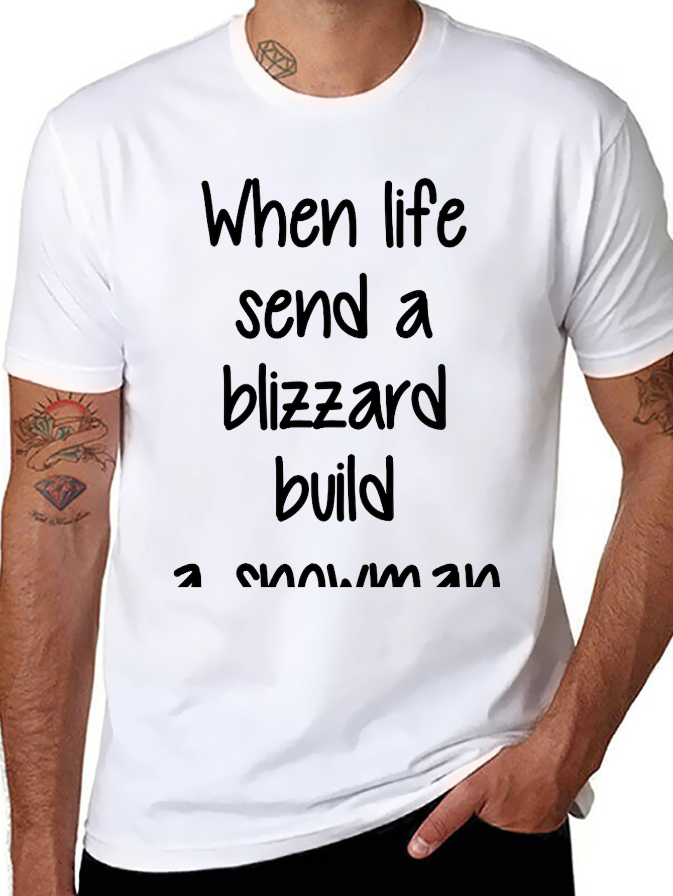Blizzard Build A Snowman Tee