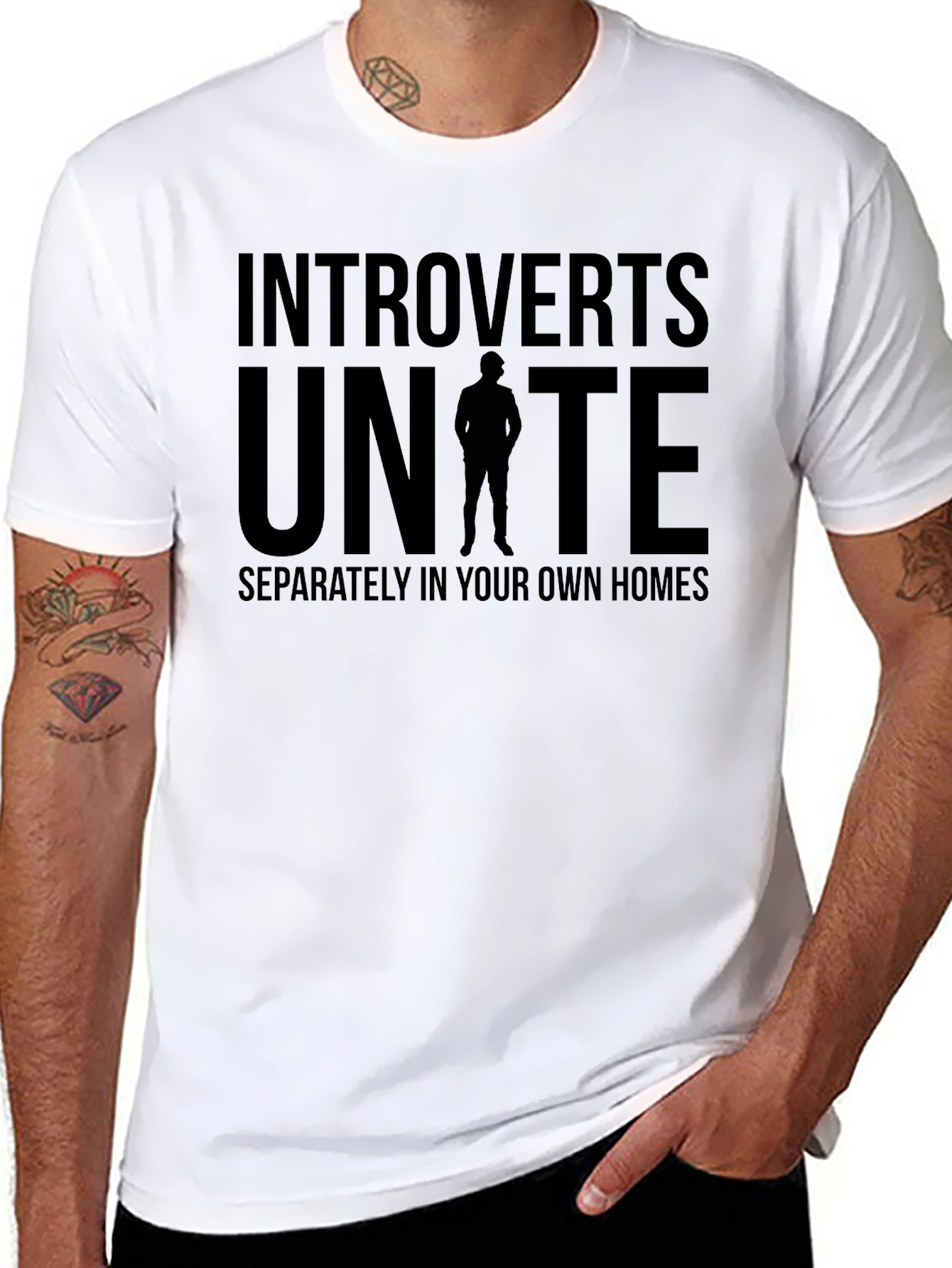 Introverts Unite T-Shirt: Separately At Home!