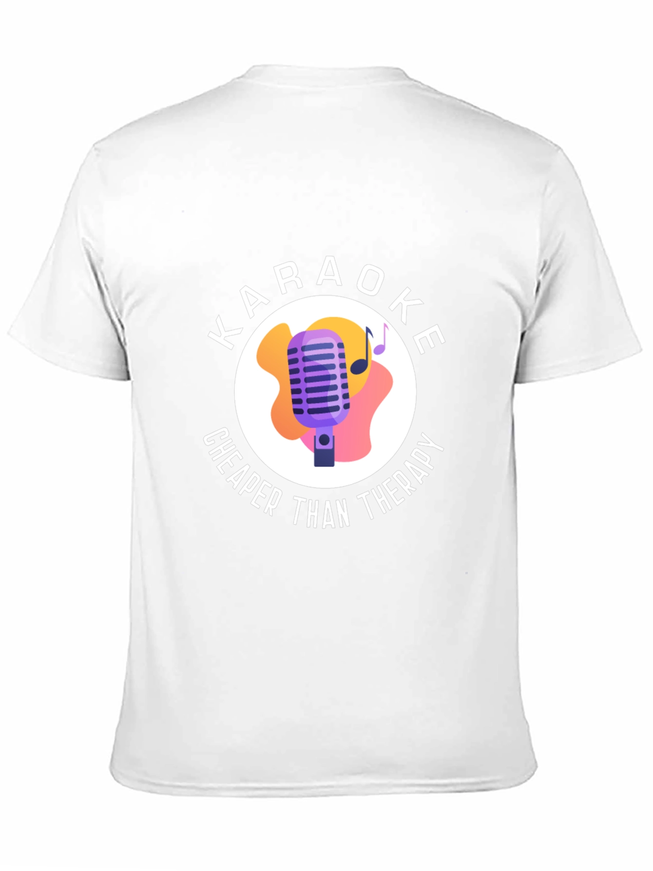 Karaoke Cheaper Than Therapy Black Graphic T-Shirt