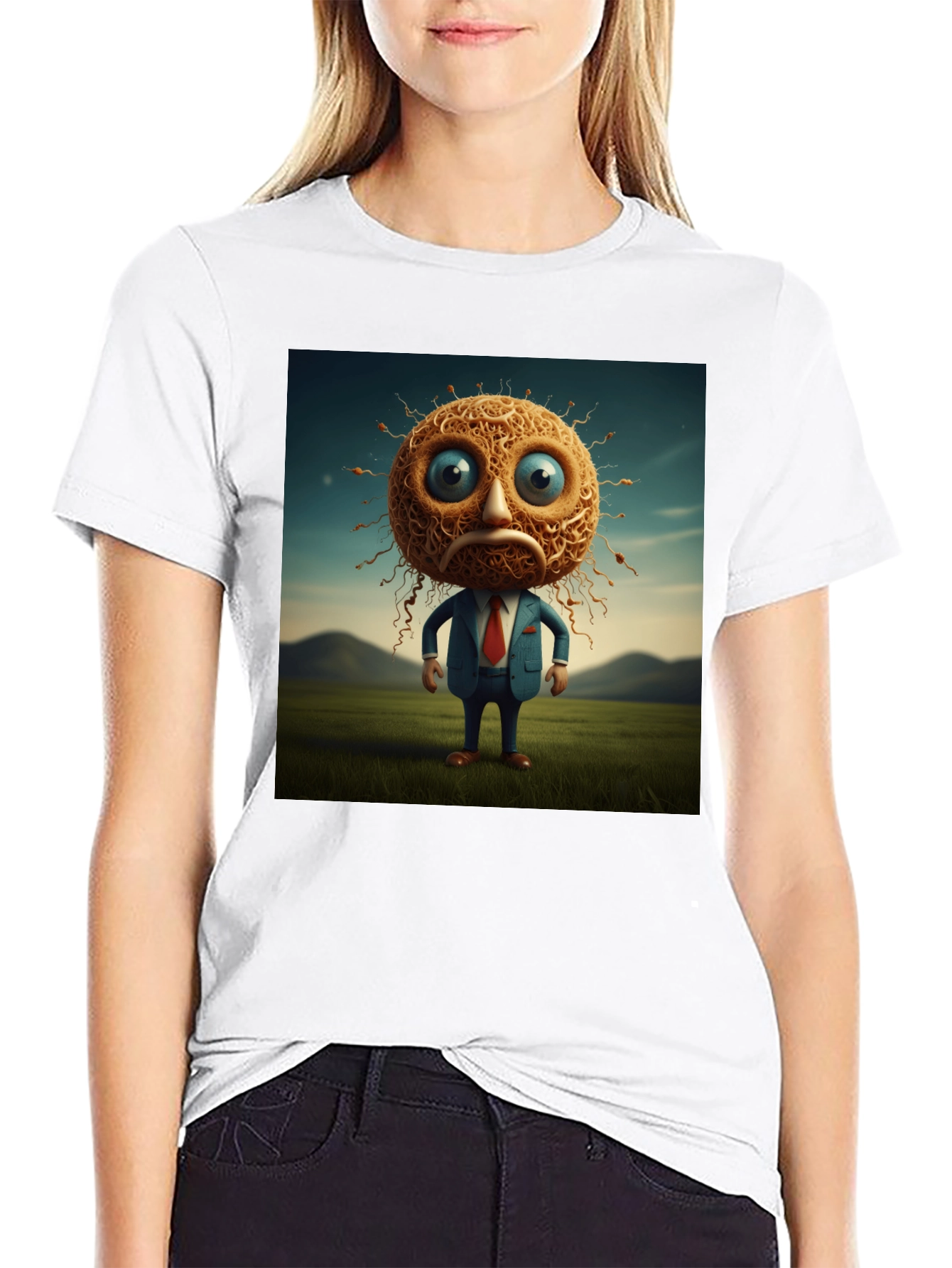 Unique Cartoon Character Graphic T-Shirt