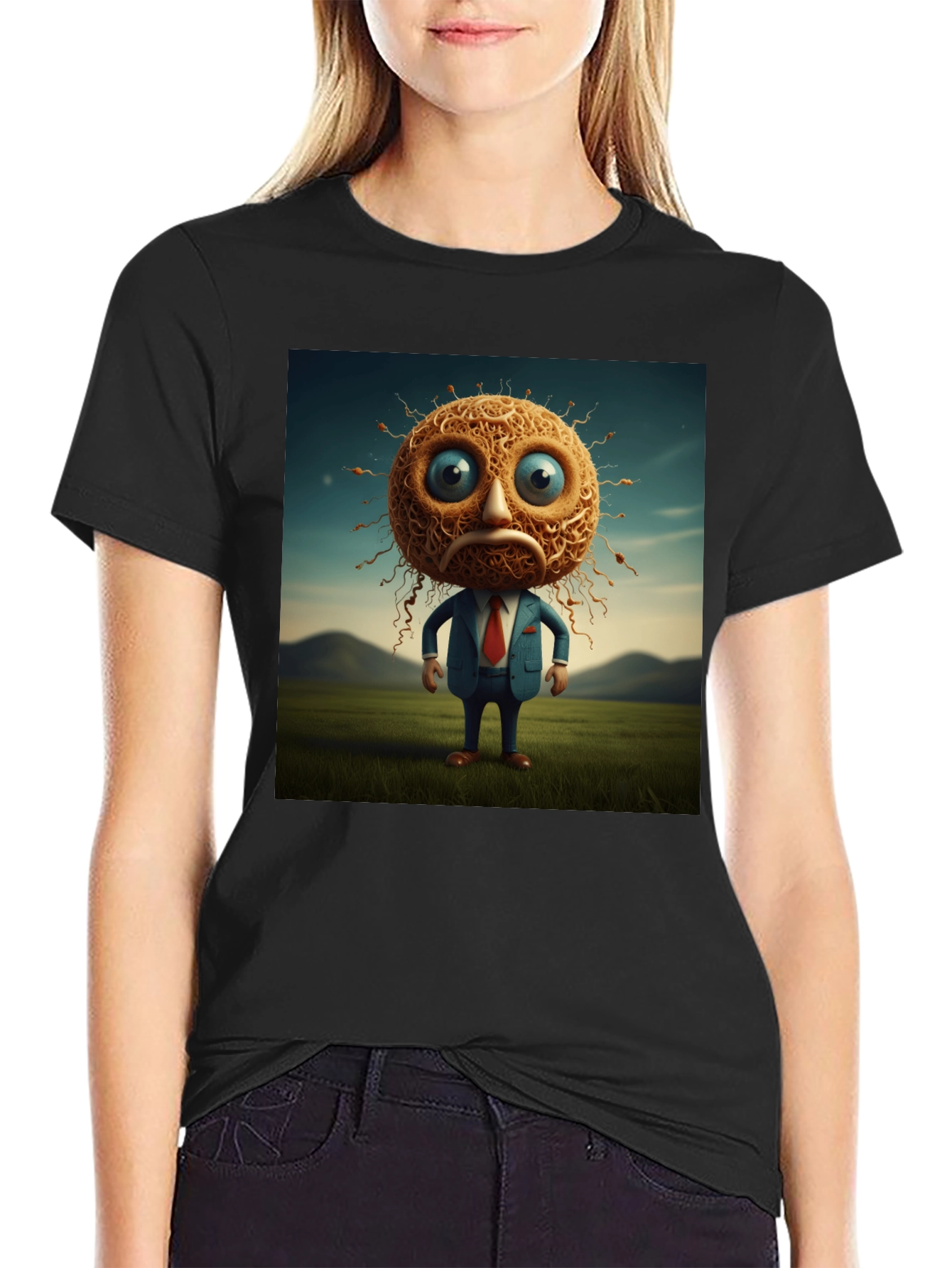 Unique Cartoon Character Graphic T-Shirt