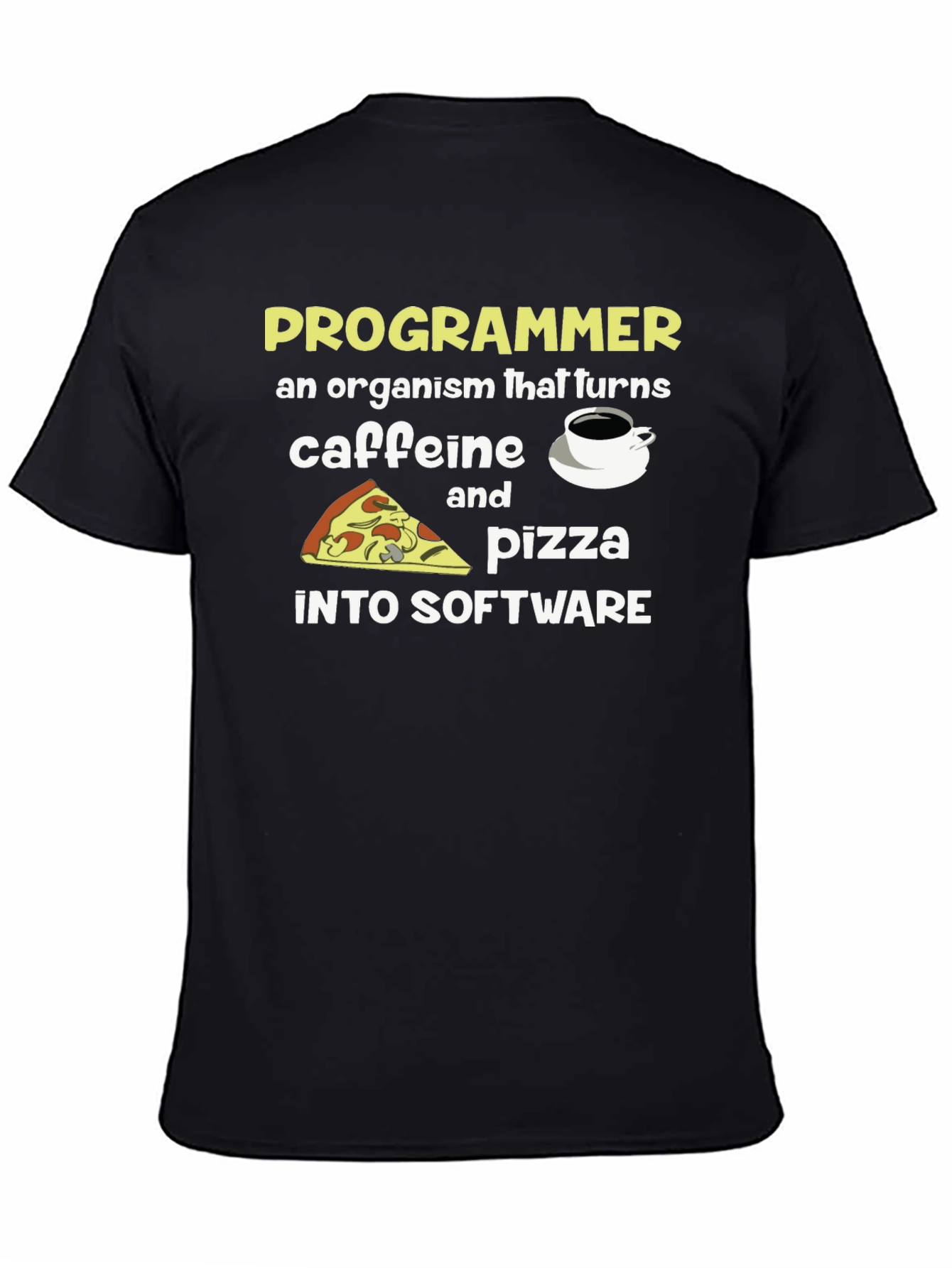 Programmer Caffeine & Pizza T-Shirt
