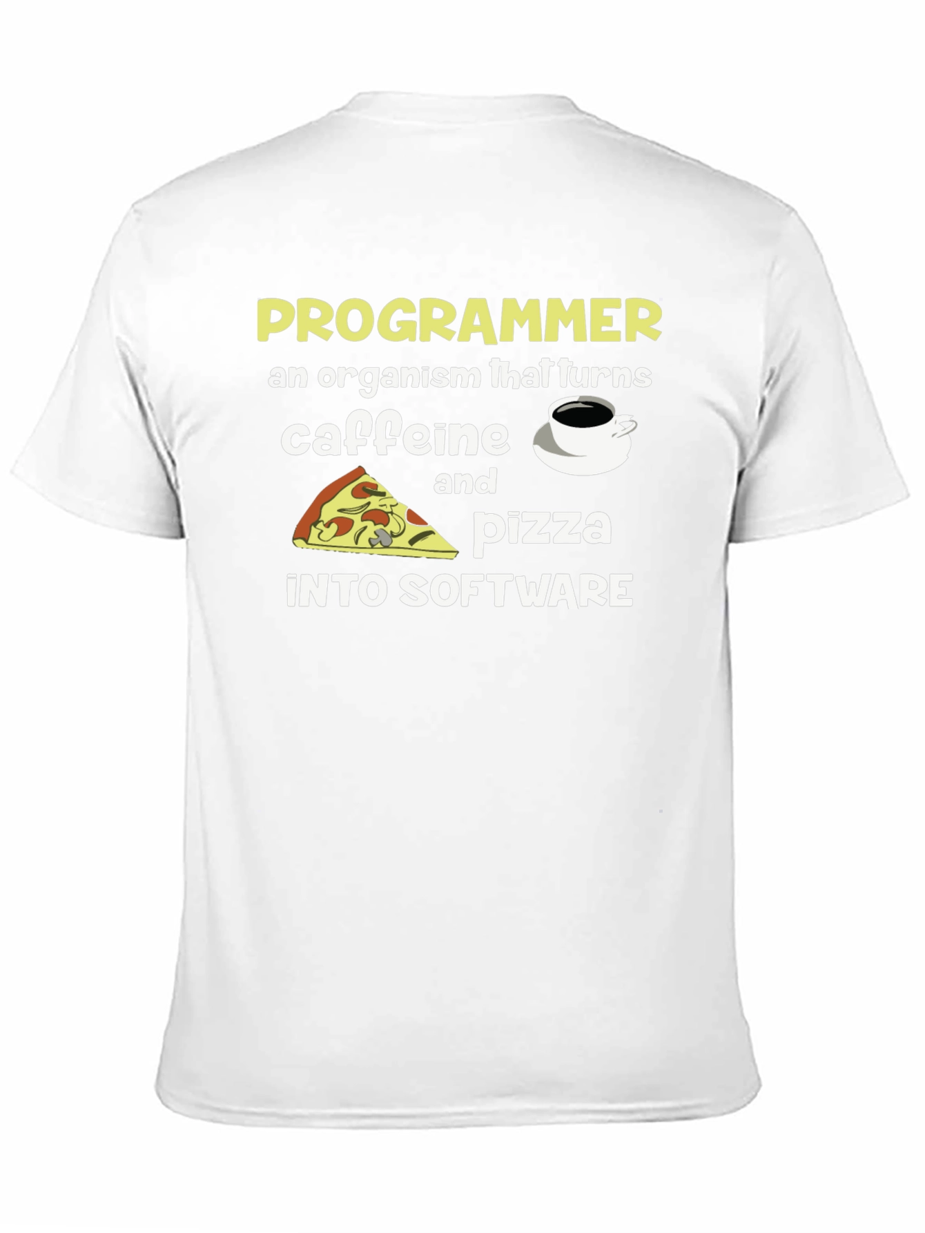 Programmer Caffeine & Pizza T-Shirt