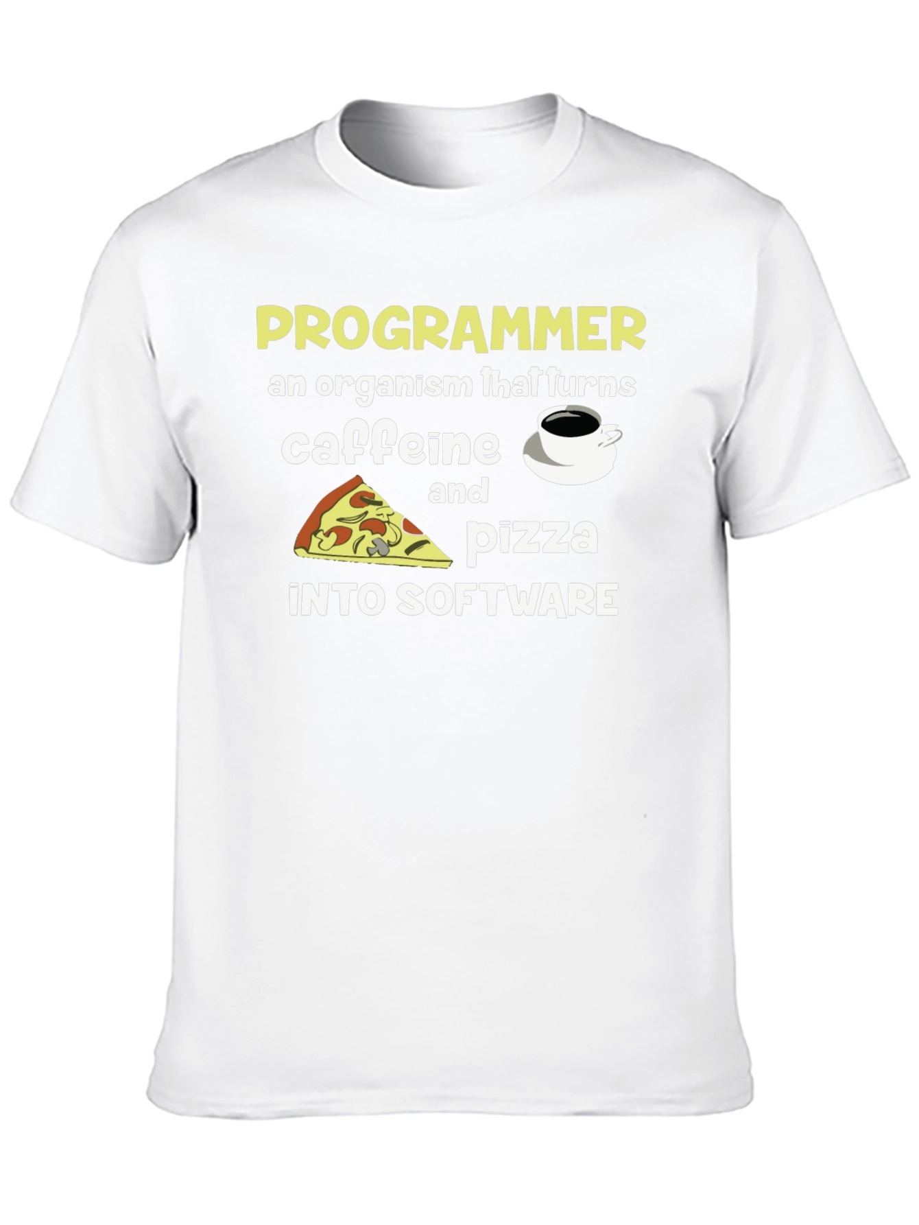 Programmer Caffeine & Pizza T-Shirt
