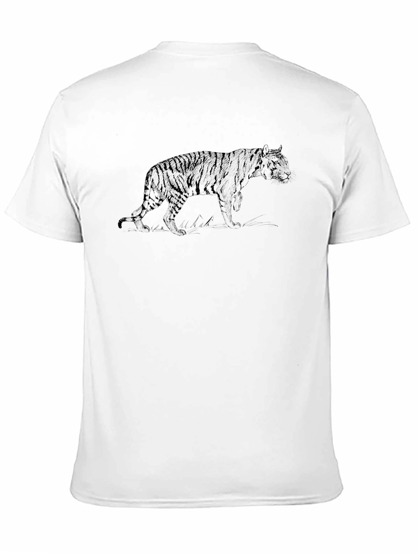Tiger Graphic Black T-Shirt: Stylish Animal Print