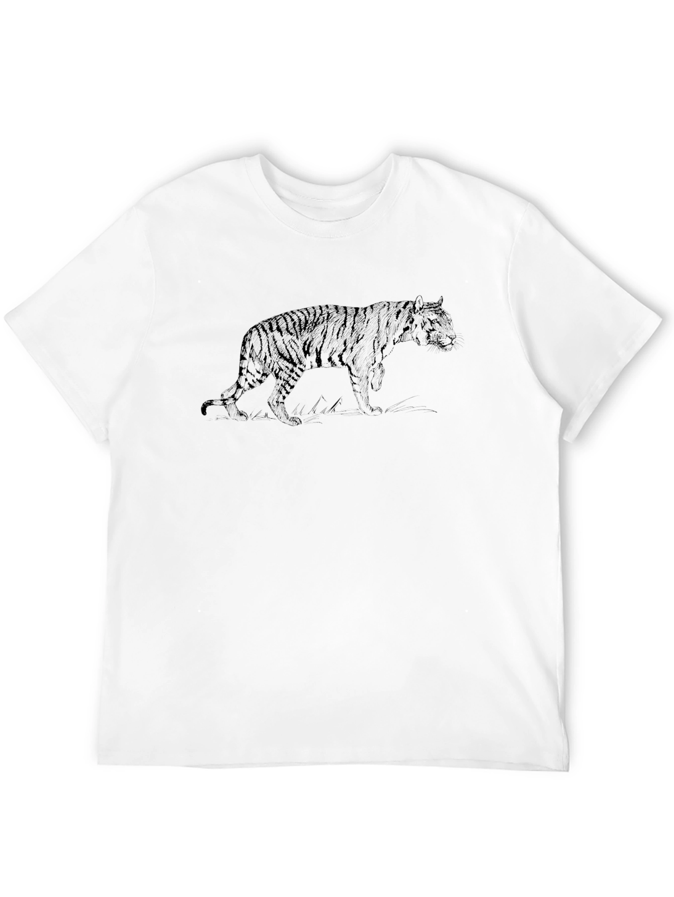 Tiger Graphic Black T-Shirt: Stylish Animal Print