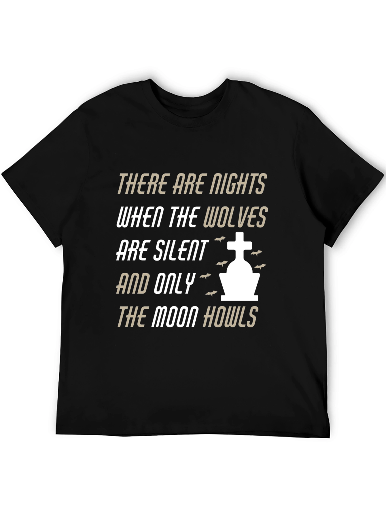 Wolf Moon Howls T-Shirt - Gothic Night Tee