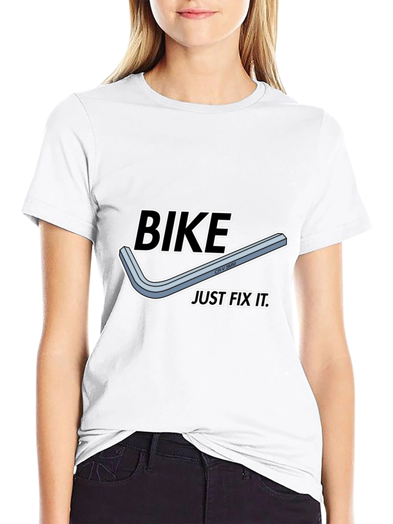 Bike Just Fix It T-Shirt - Black