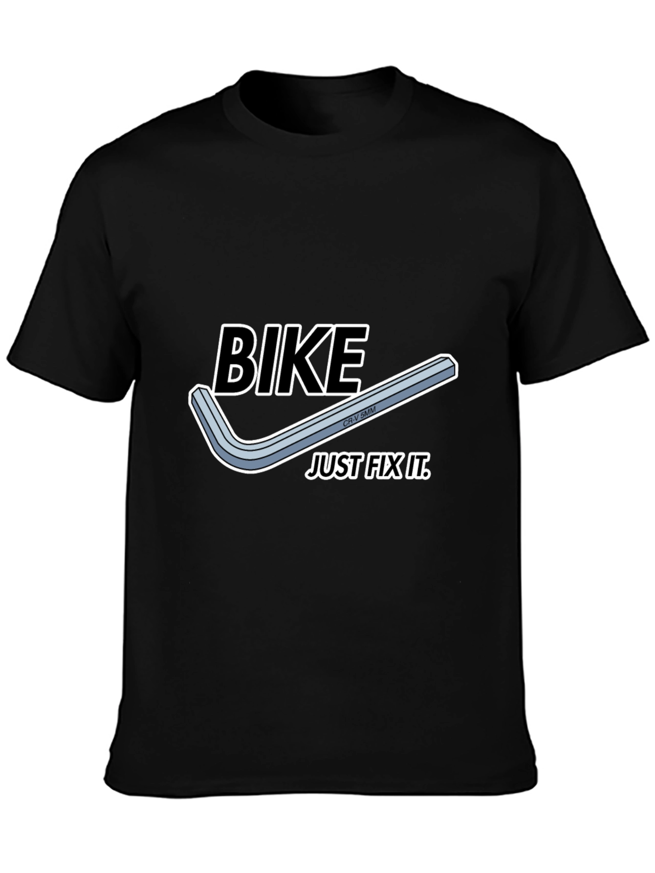Bike Just Fix It T-Shirt - Black