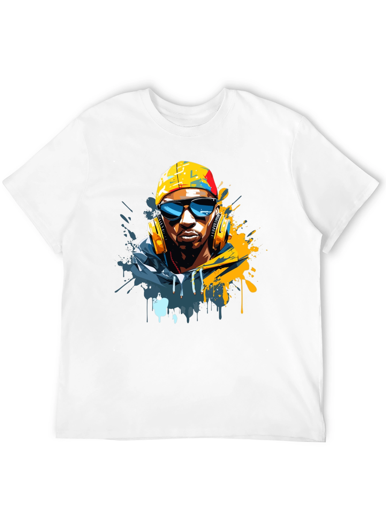 Cool Urban Artist Graphic Tee - Black