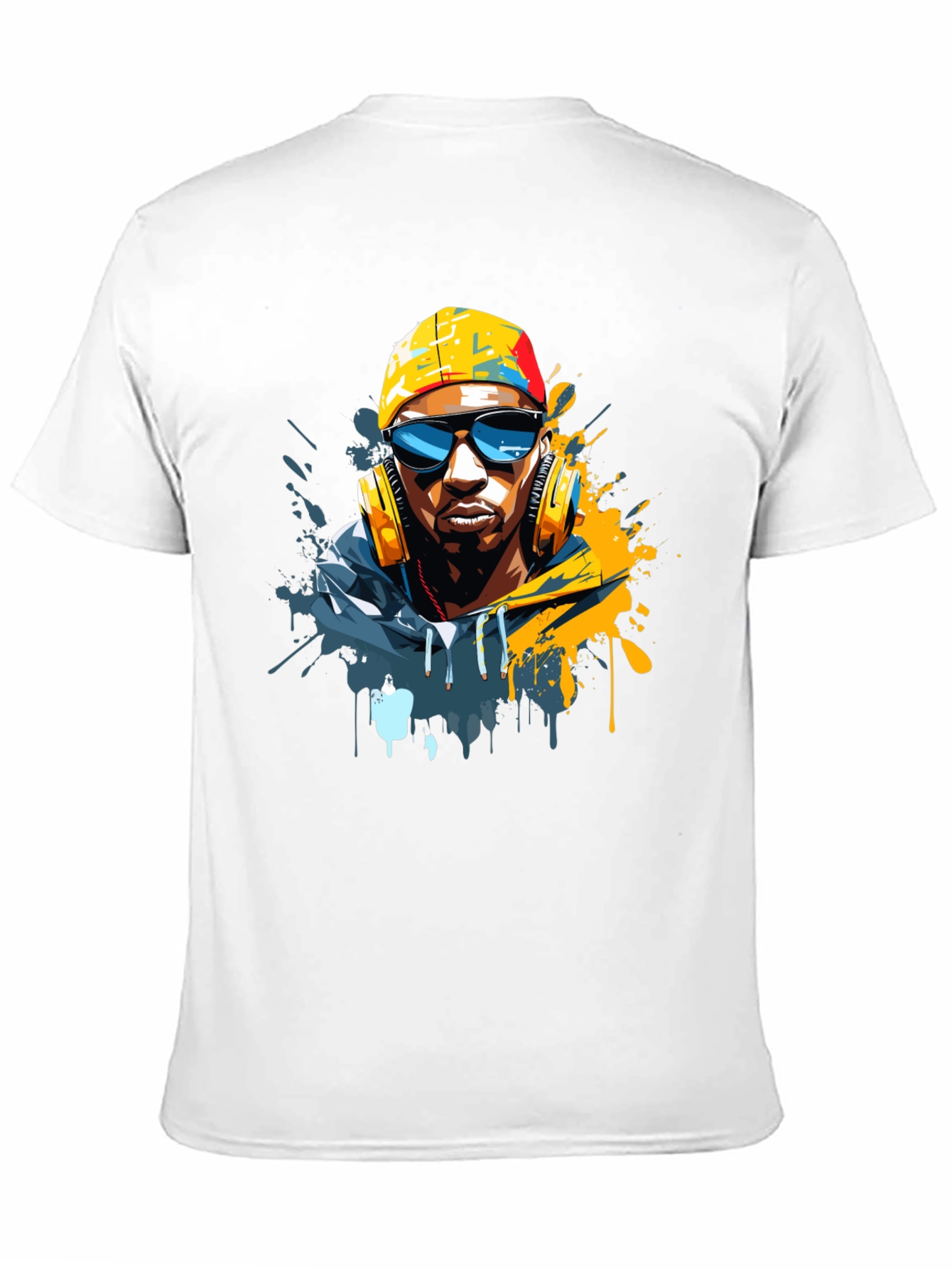Cool Urban Artist Graphic Tee - Black