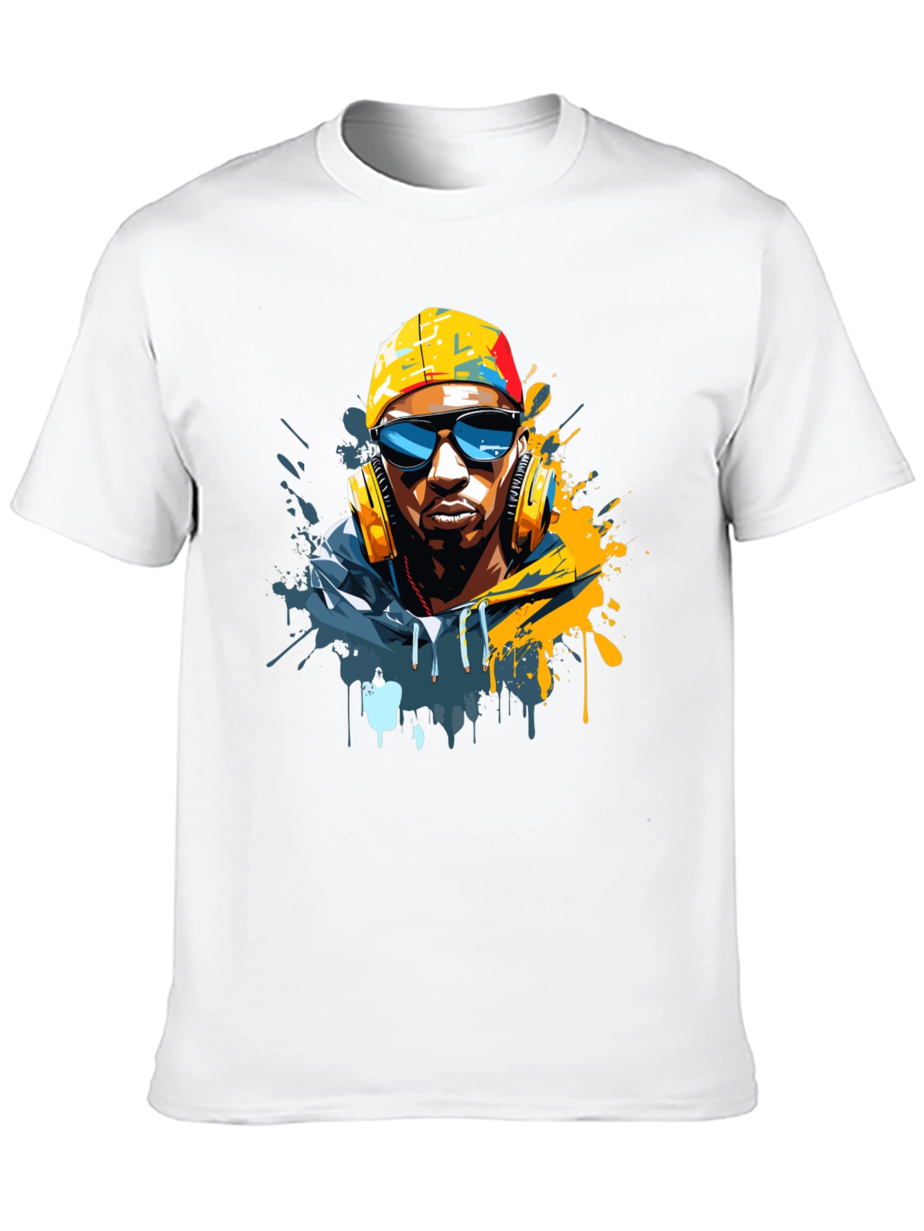 Cool Urban Artist Graphic Tee - Black