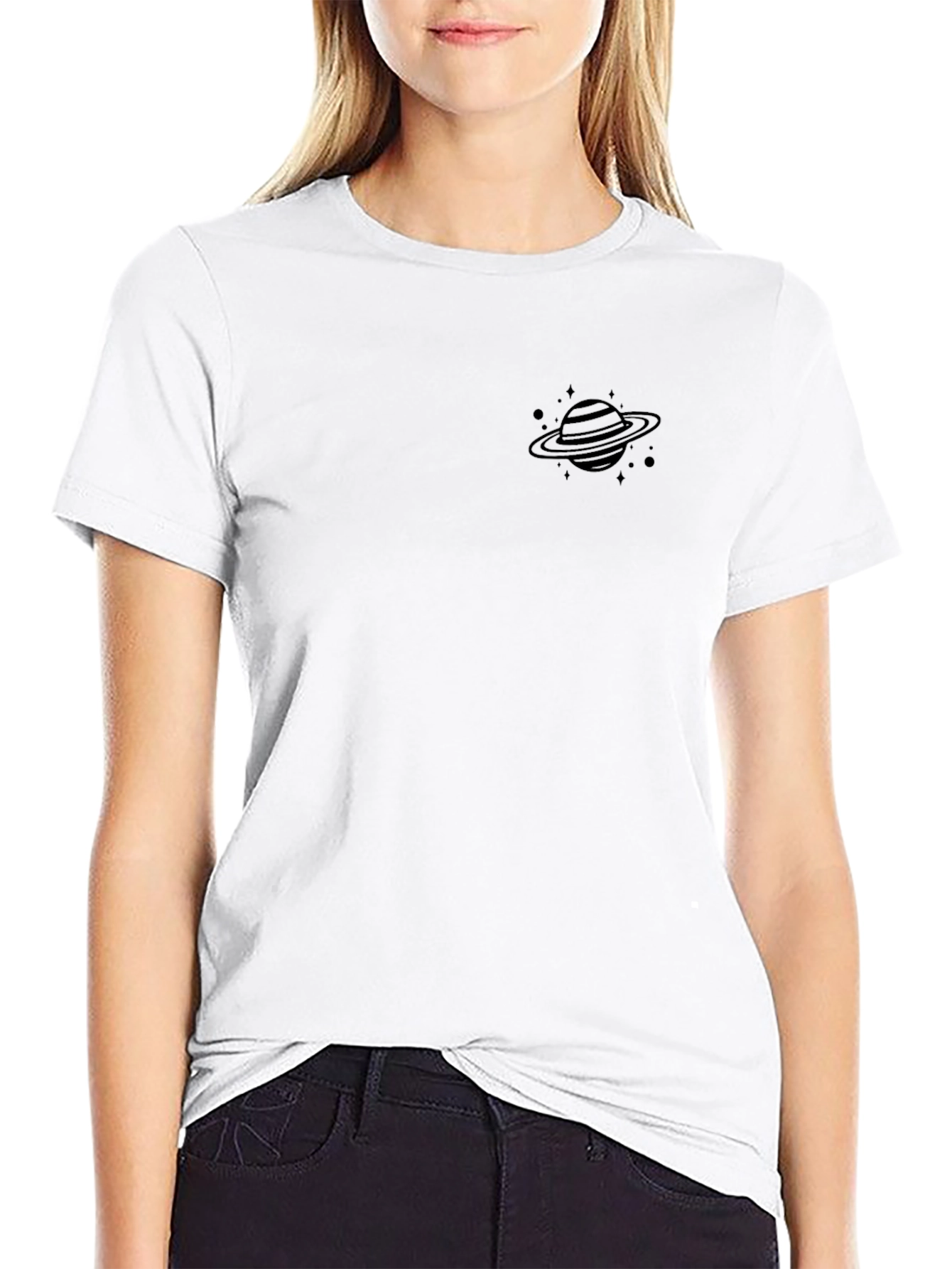 Planet Graphic Black T-Shirt - Trendy Casual Wear