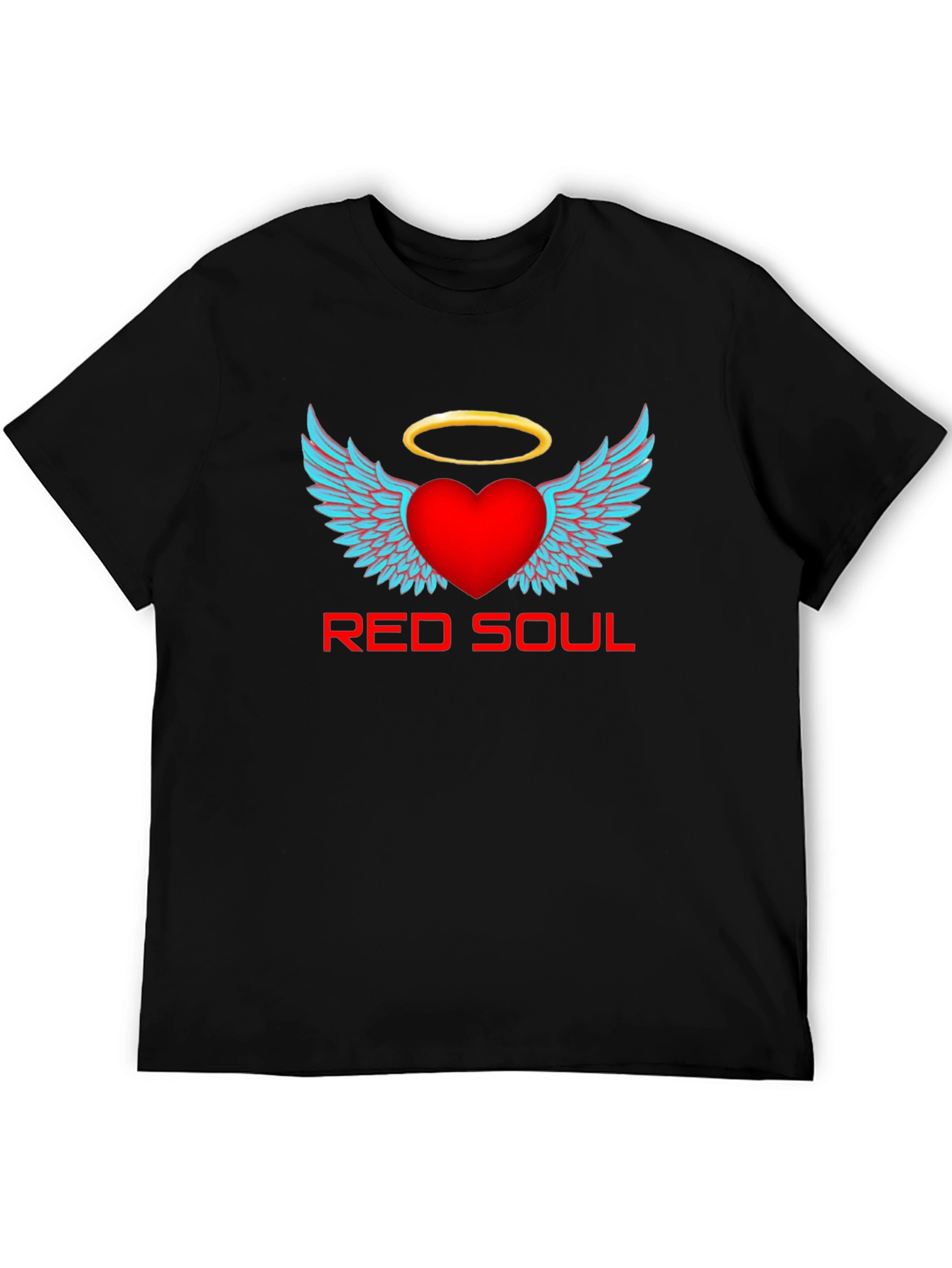 Red Soul Graphic T-Shirt - Angel Heart Design