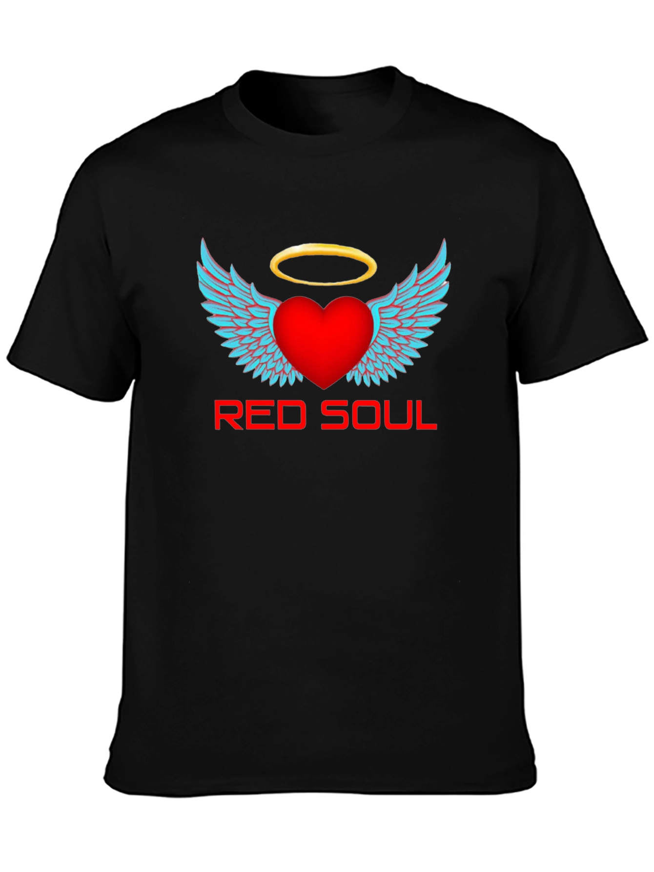 Red Soul Graphic T-Shirt - Angel Heart Design