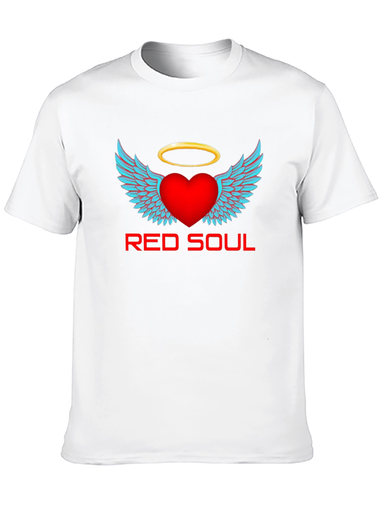 Red Soul Graphic T-Shirt - Angel Heart Design