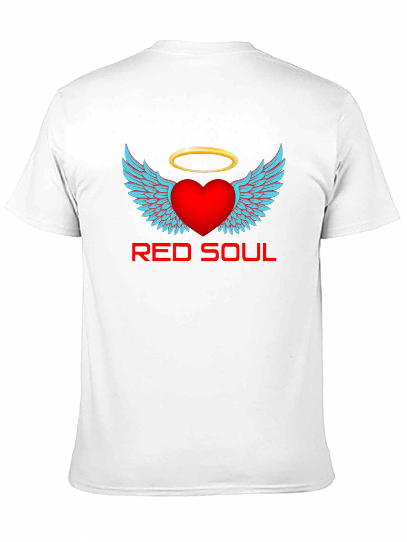 Red Soul Graphic T-Shirt - Angel Heart Design
