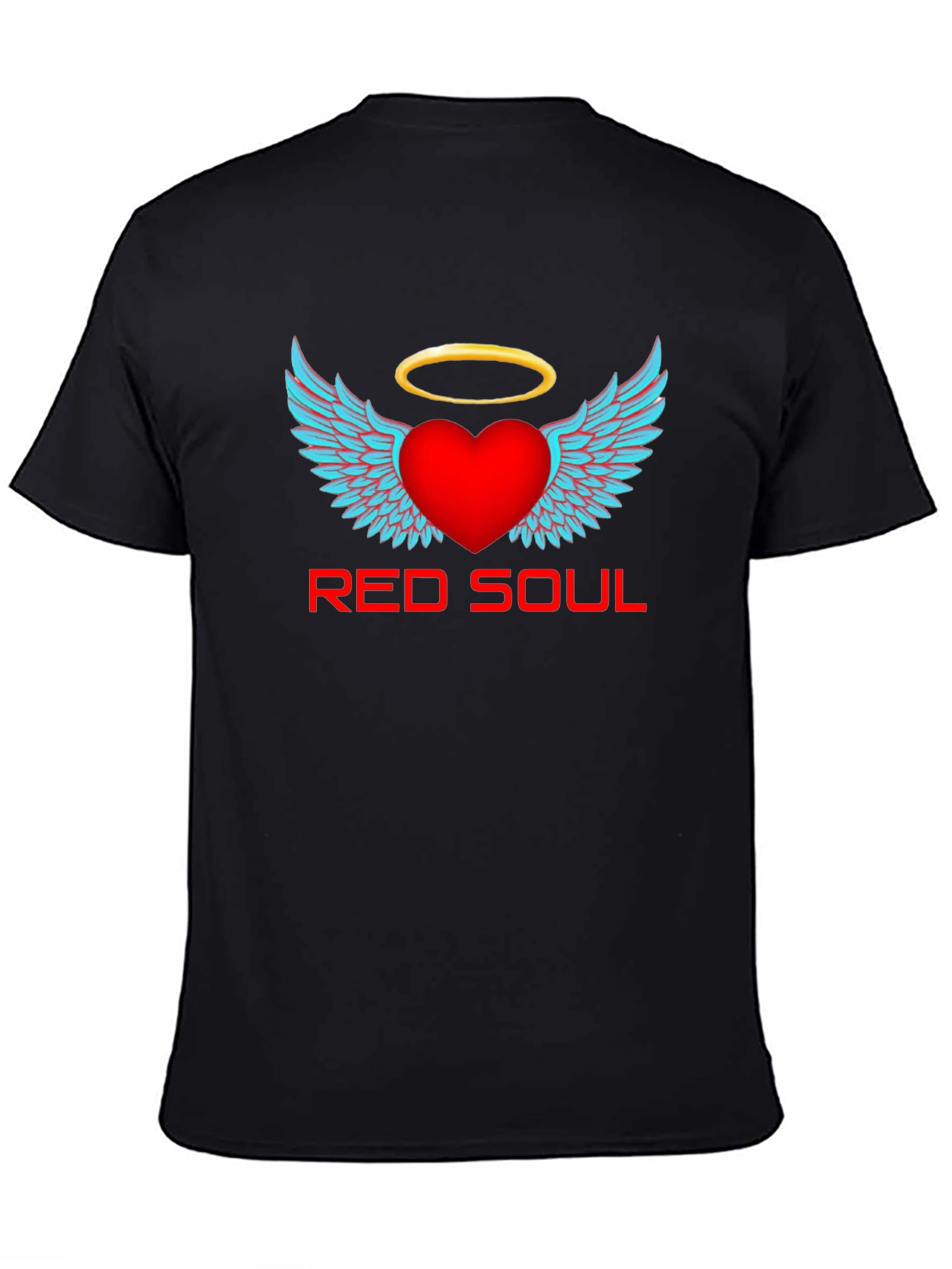 Red Soul Graphic T-Shirt - Angel Heart Design