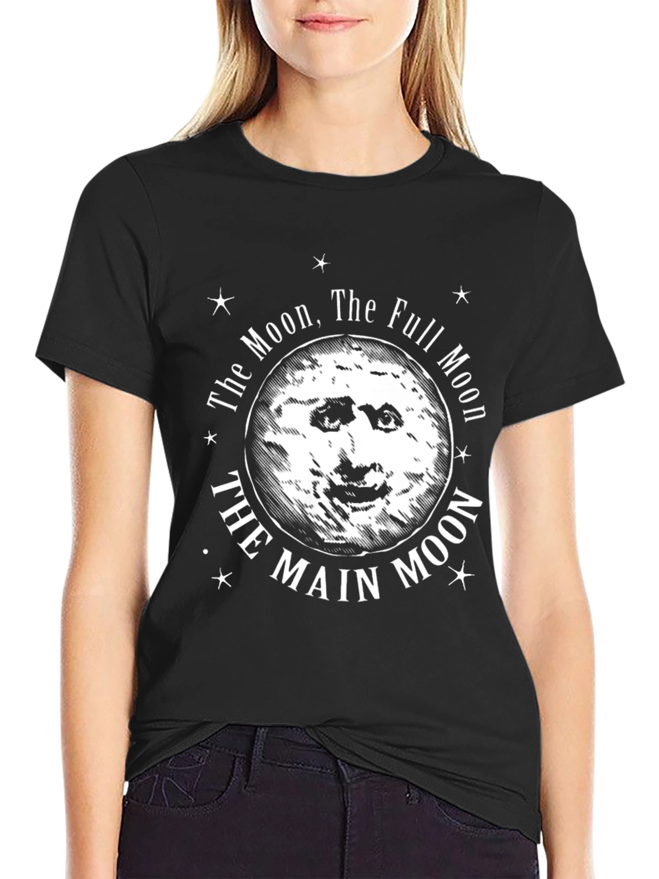 The Moon Graphic Print T-Shirt