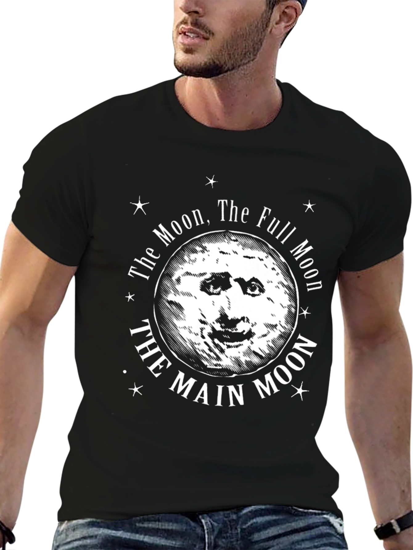 The Moon Graphic Print T-Shirt