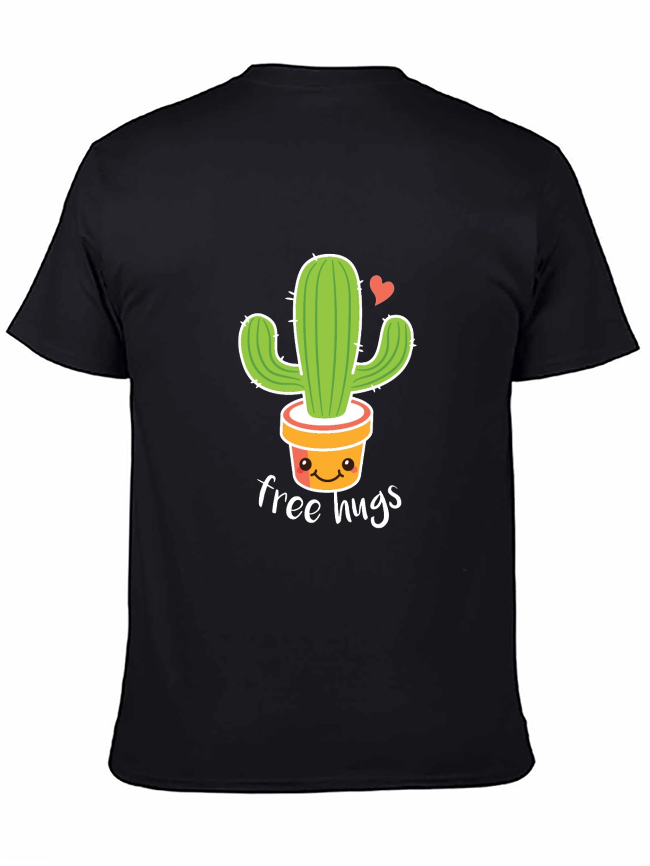 Cute Cactus Free Hugs Graphic T-Shirt