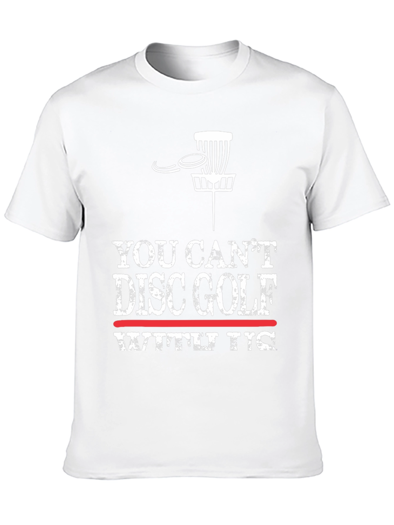 You Cant Disc Golf With T-Rex Funny Graphic Tee