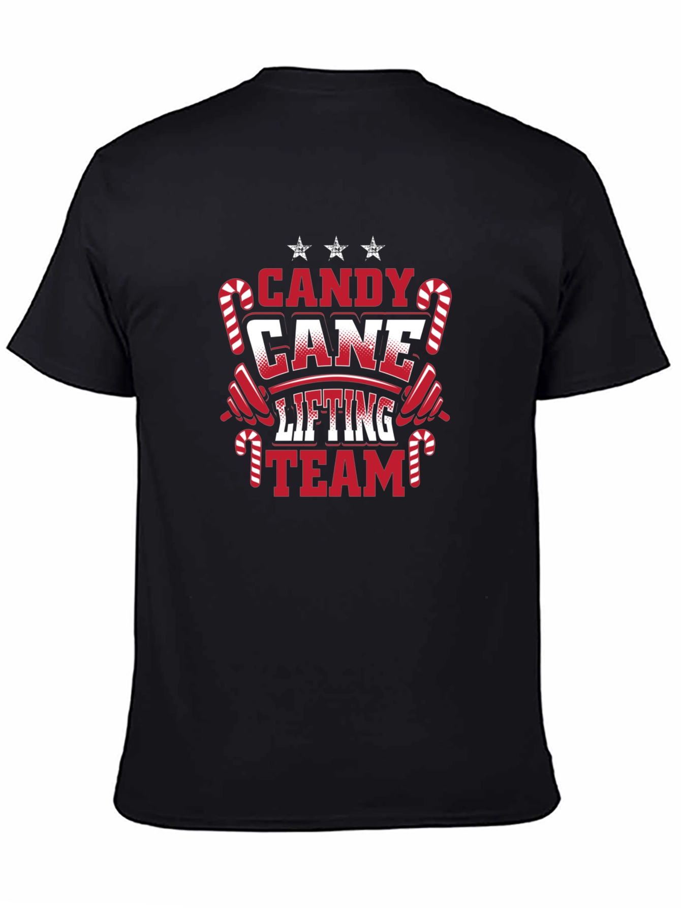 Candy Cane Lifting Team Christmas T-Shirt