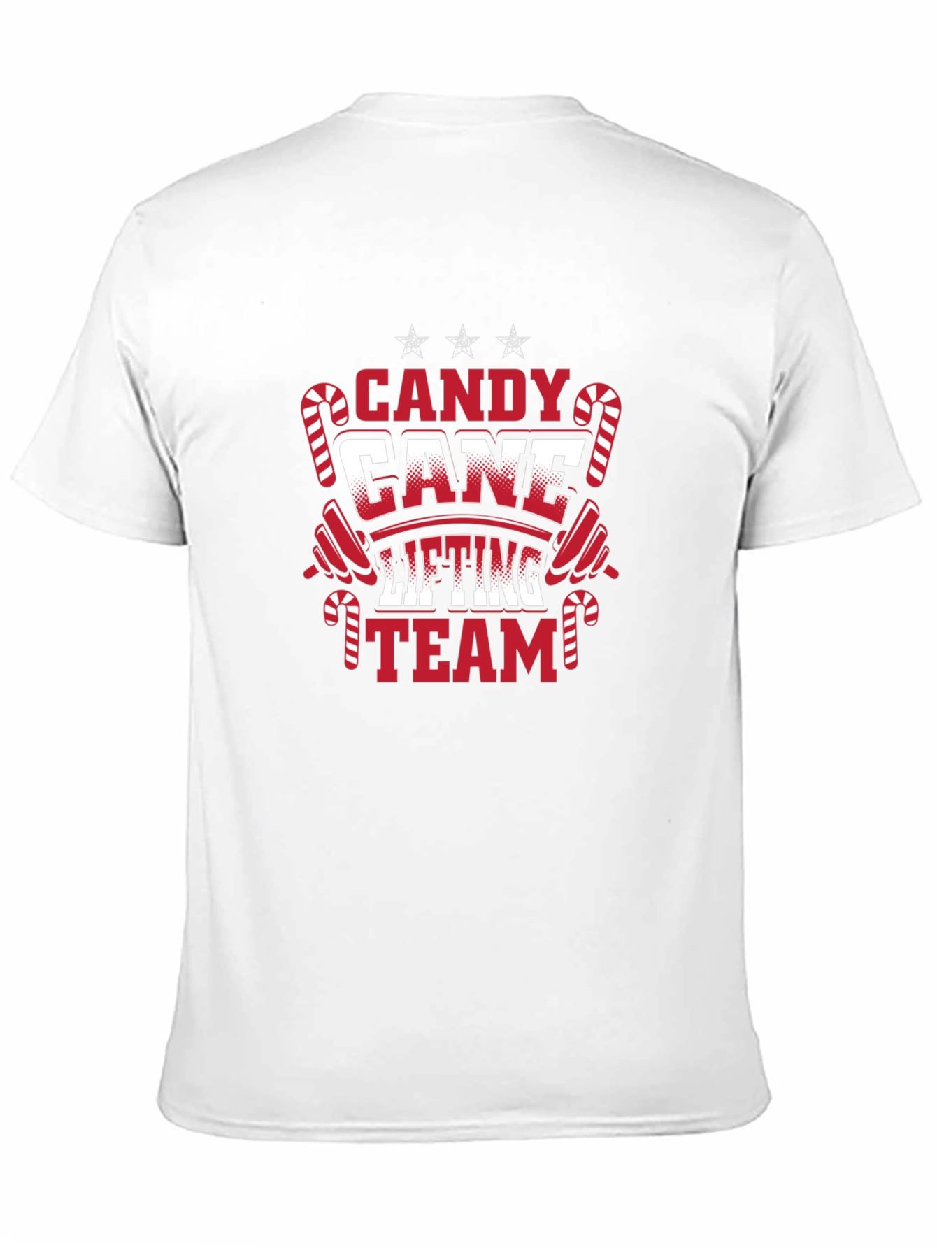 Candy Cane Lifting Team Christmas T-Shirt