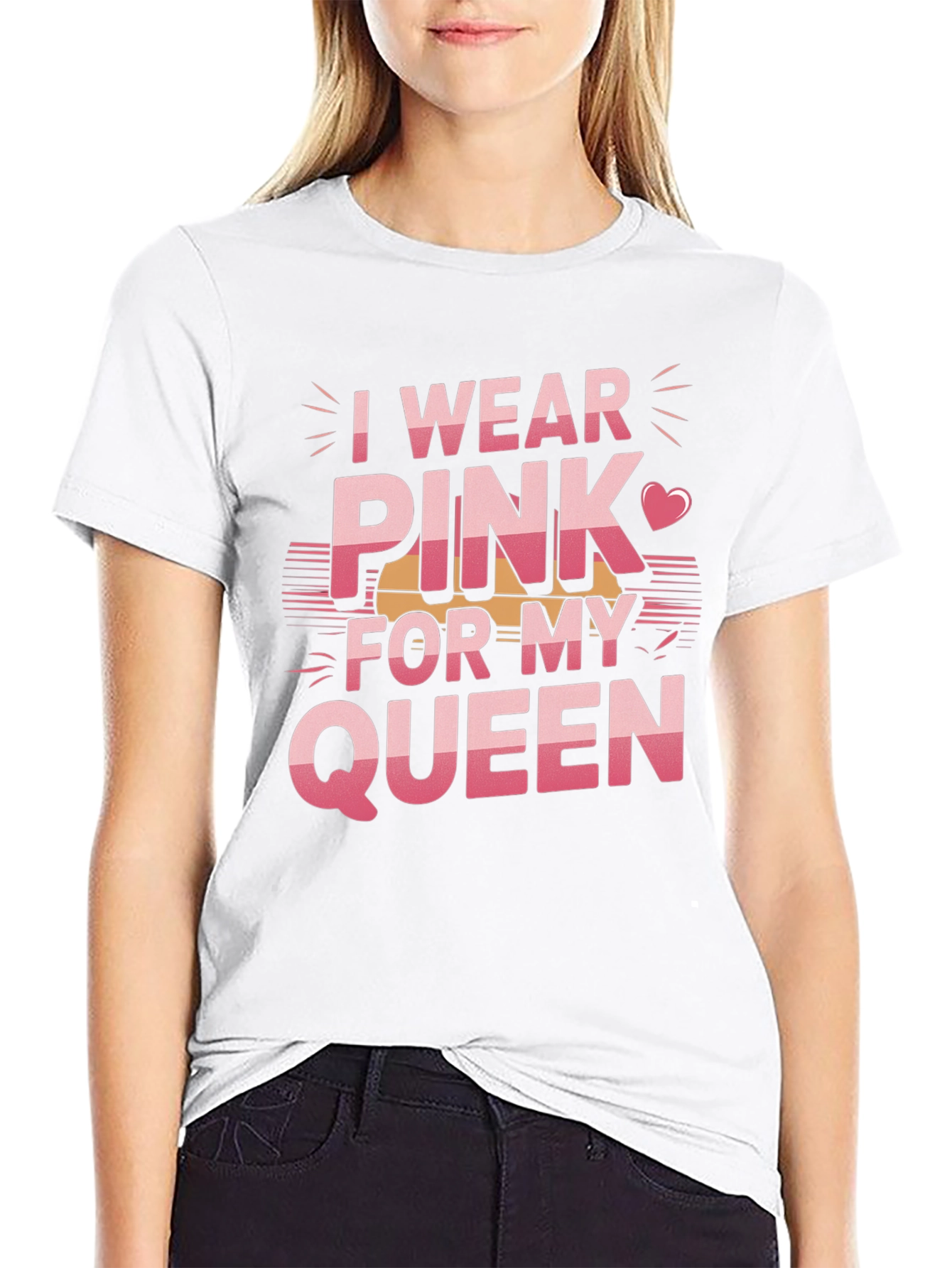 I Wear Pink For My Queen T-Shirt
