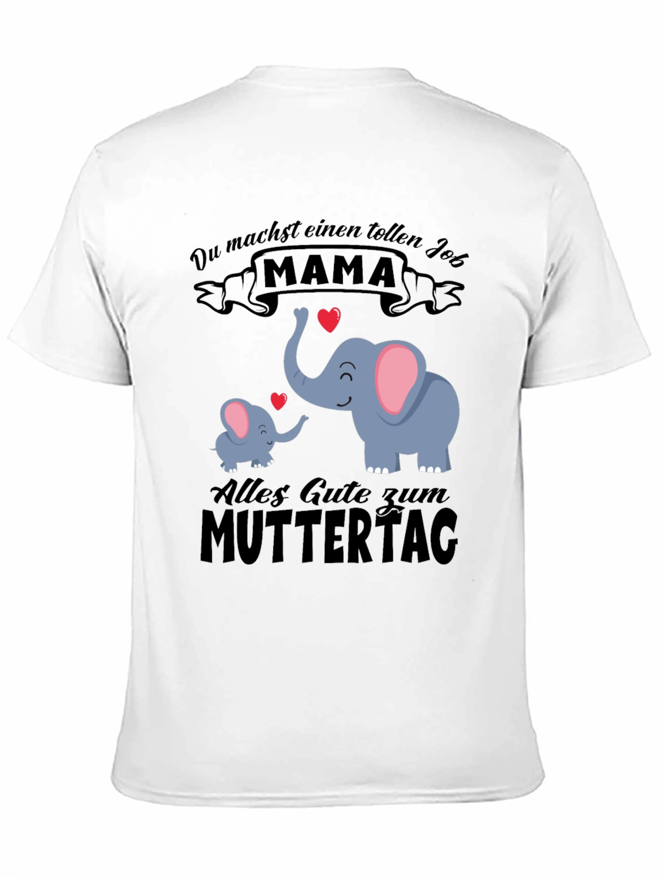 Cute Mama Elephant Graphic Tee