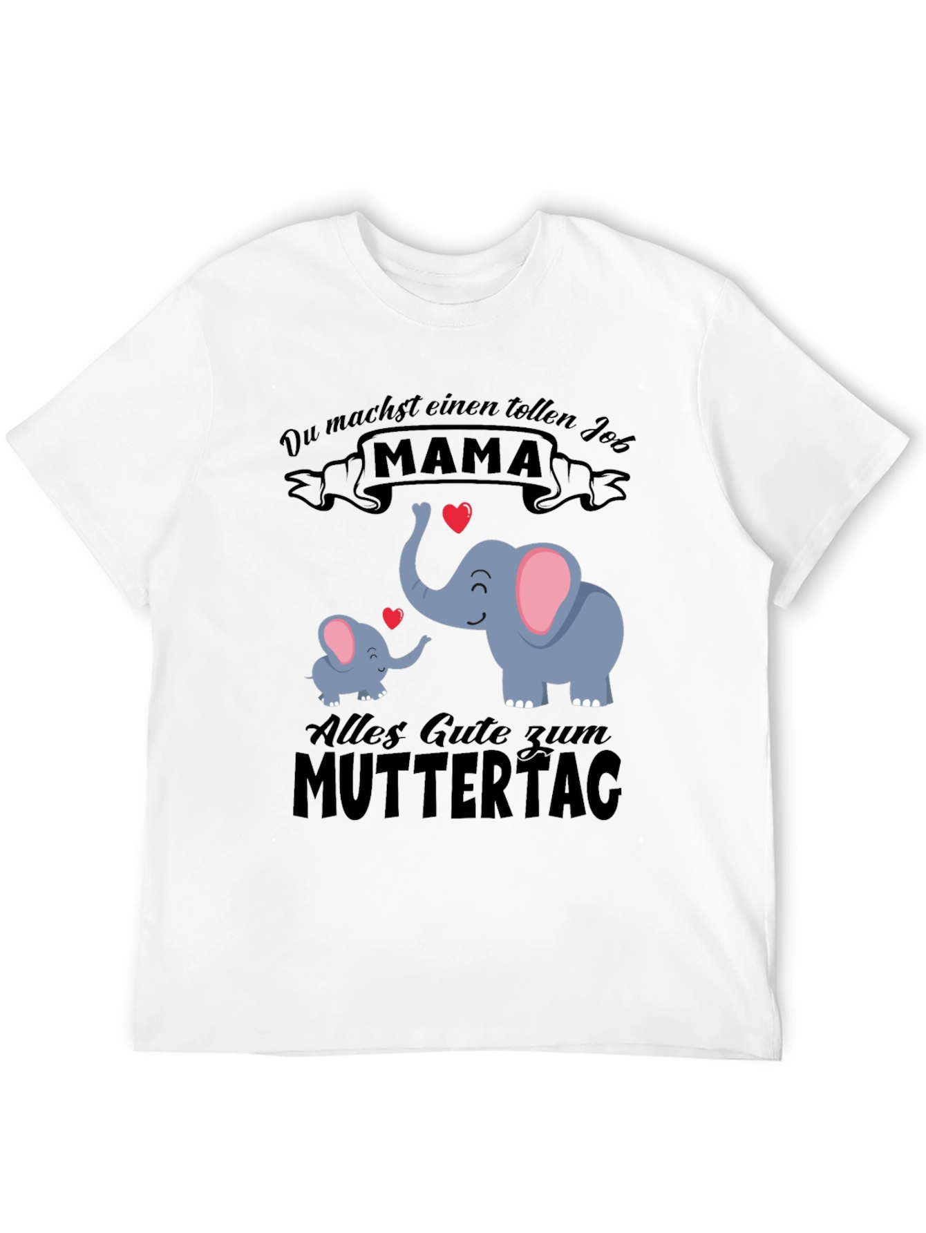 Cute Mama Elephant Graphic Tee