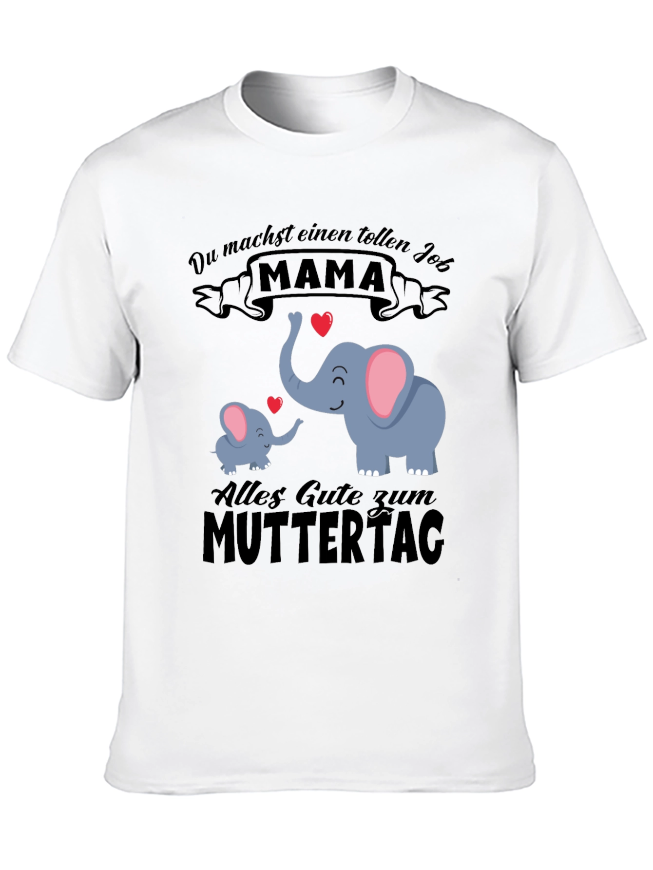 Cute Mama Elephant Graphic Tee