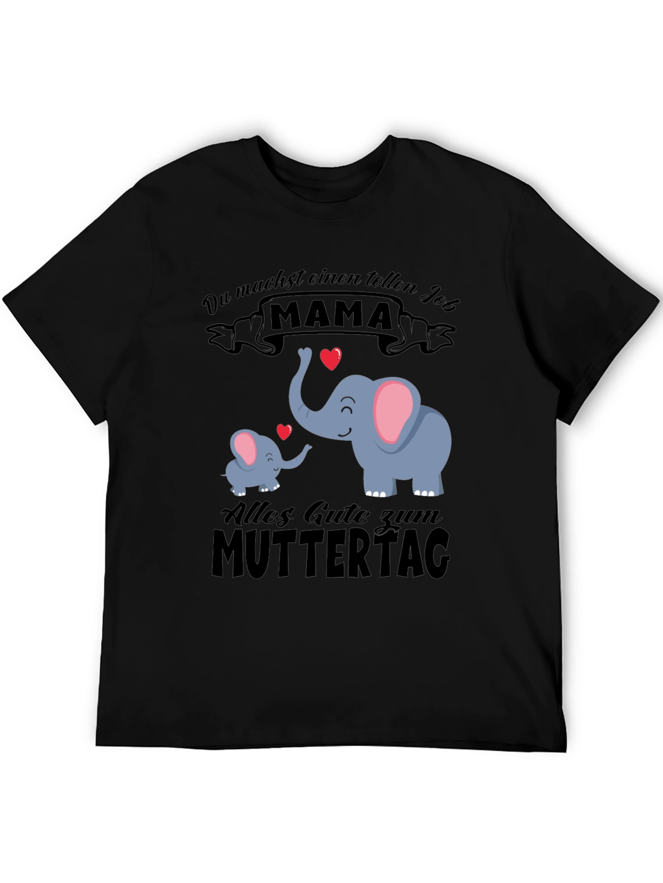 Cute Mama Elephant Graphic Tee