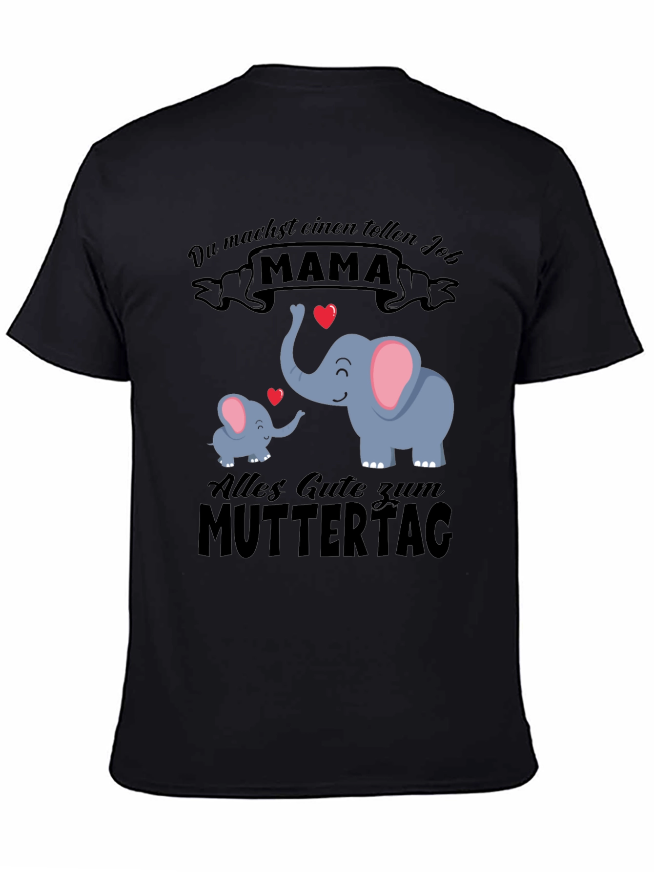 Cute Mama Elephant Graphic Tee