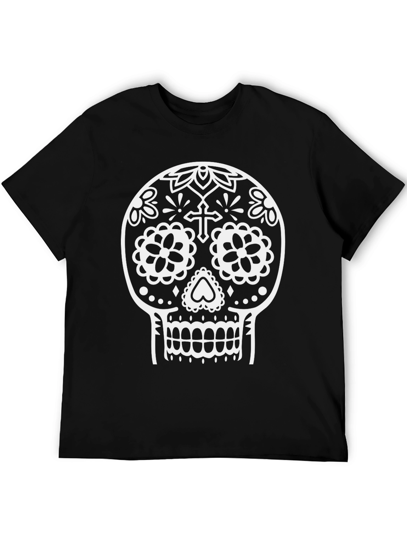 Day of the Dead Skull Graphic Tee