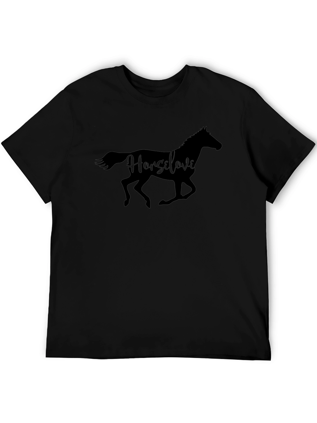Horse Love Black T-Shirt