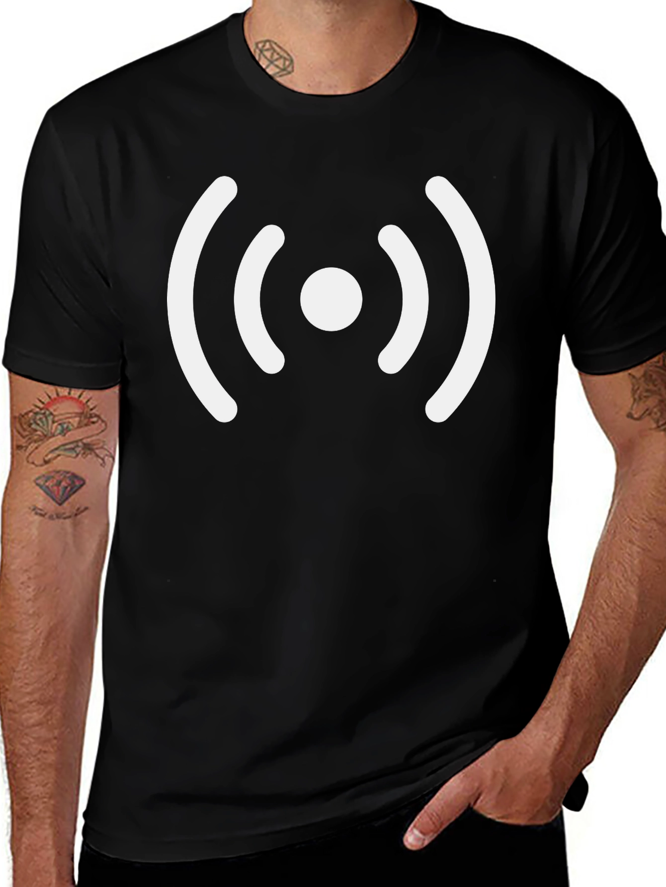 Wireless Signal T-Shirt - Black