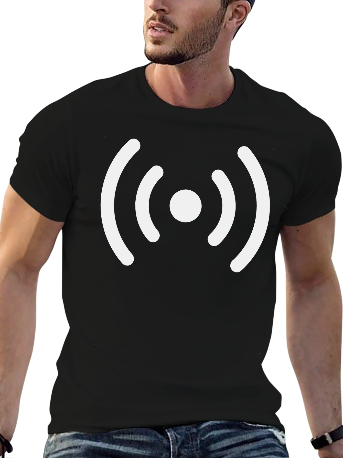 Wireless Signal T-Shirt - Black