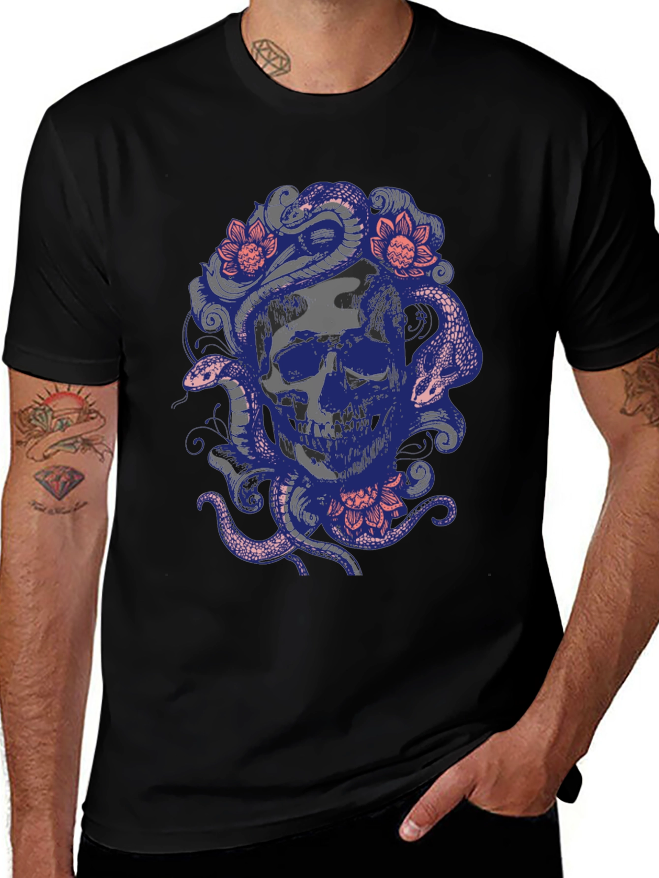 Skull & Snakes Graphic Tee