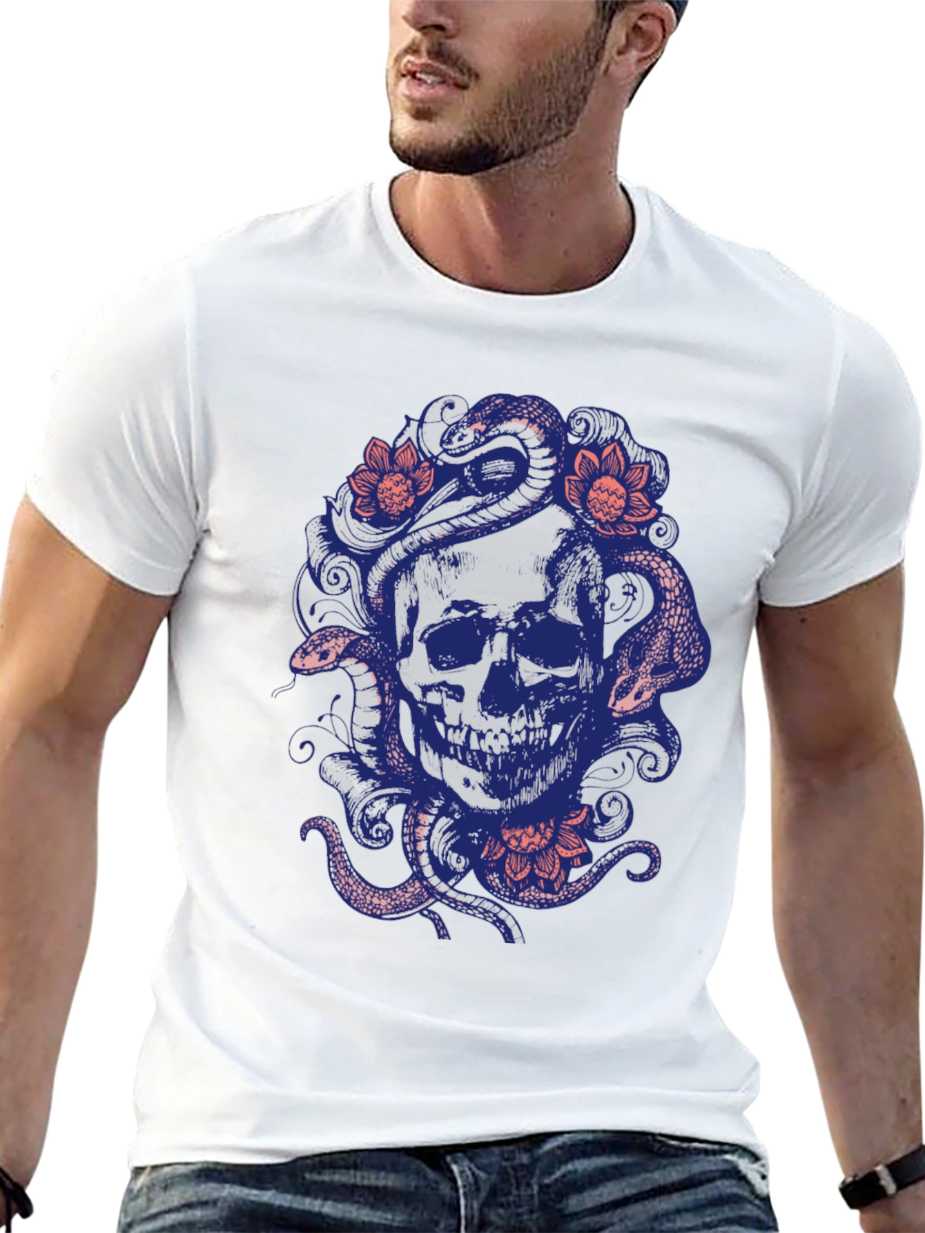 Skull & Snakes Graphic Tee