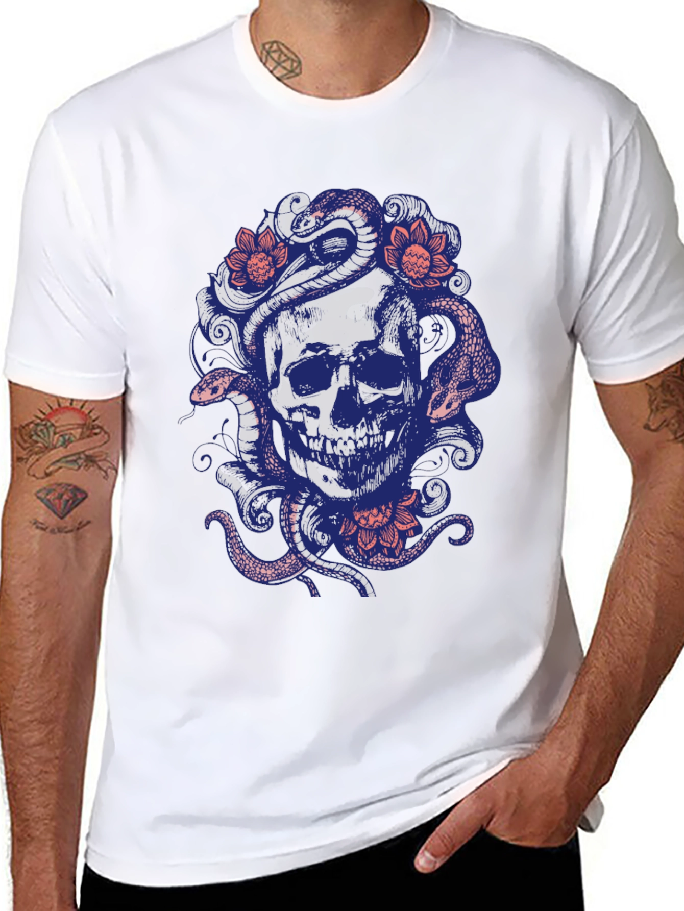 Skull & Snakes Graphic Tee