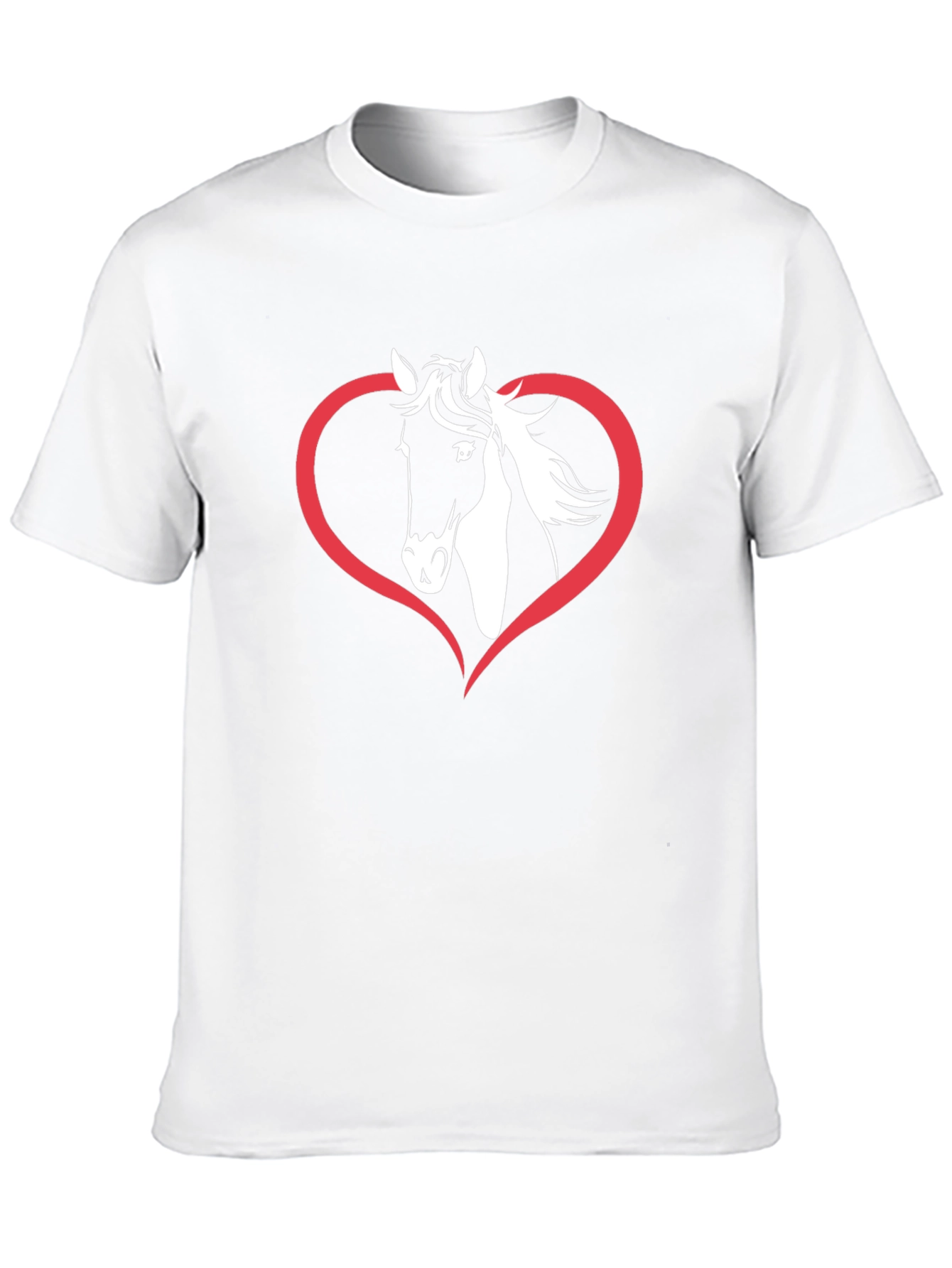 Horse Heart Graphic Tee - Black