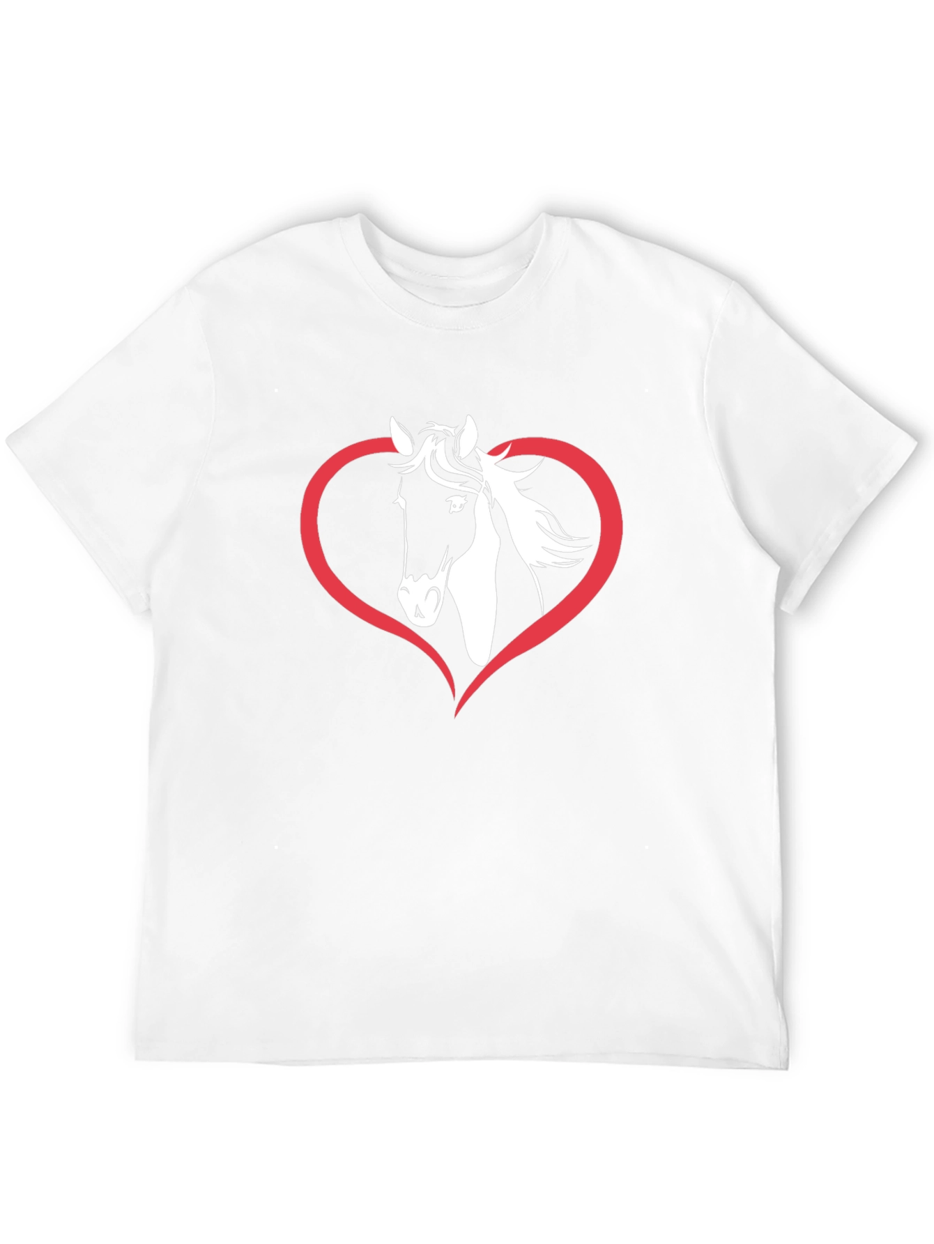 Horse Heart Graphic Tee - Black