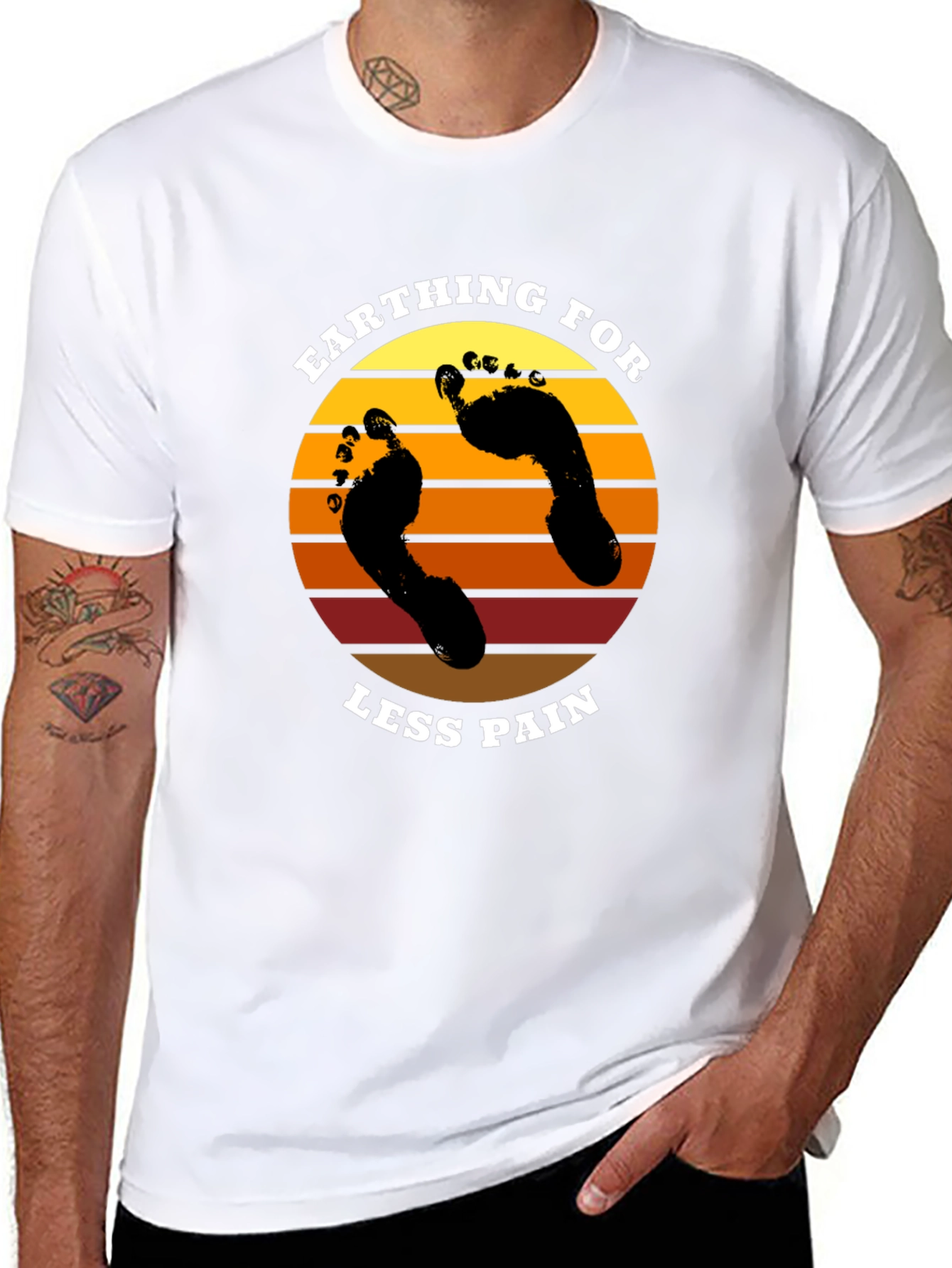 Earthing for Less Pain Graphic Tee