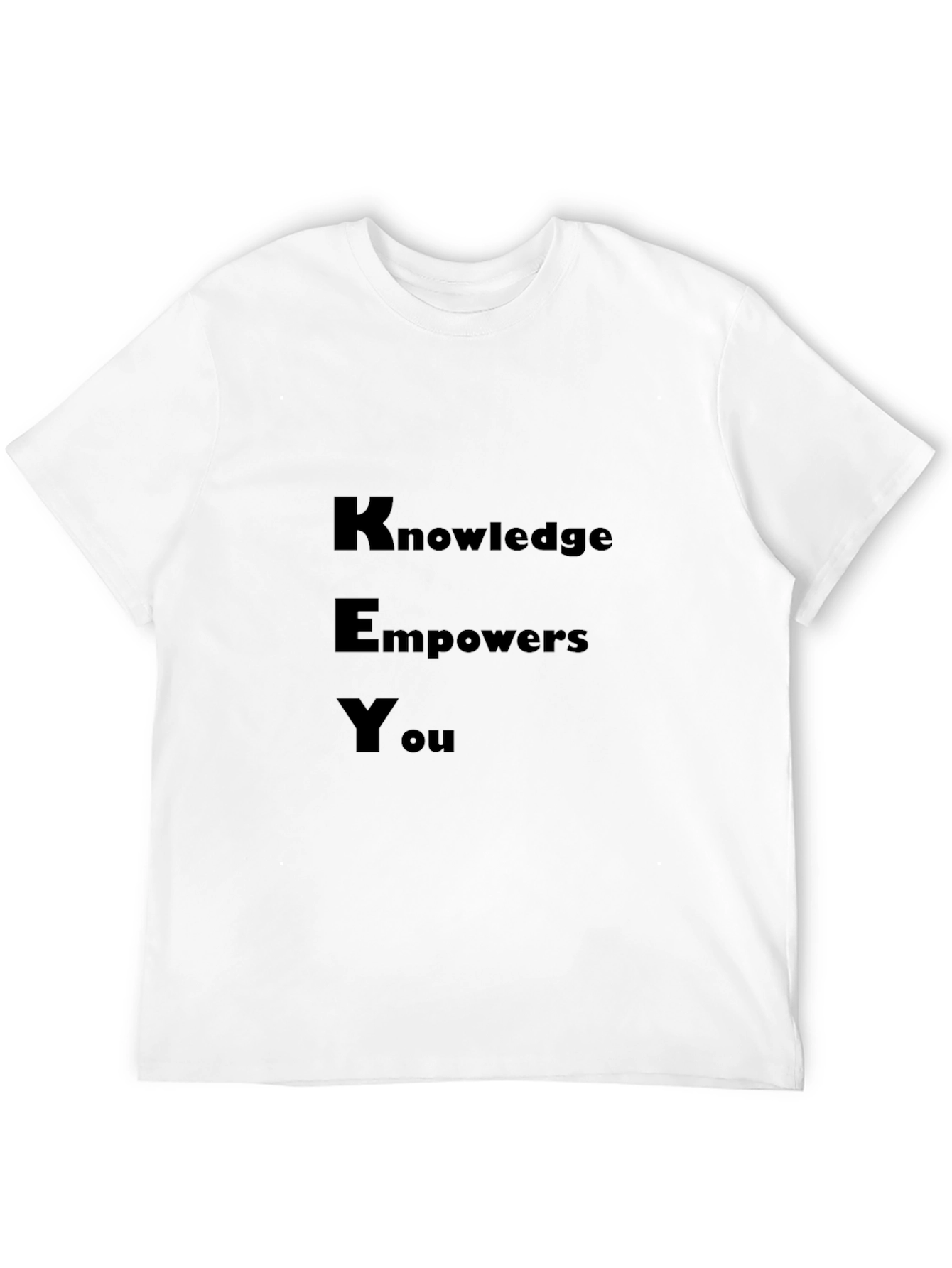 Knowledge Empowers You - Black Graphic Tee